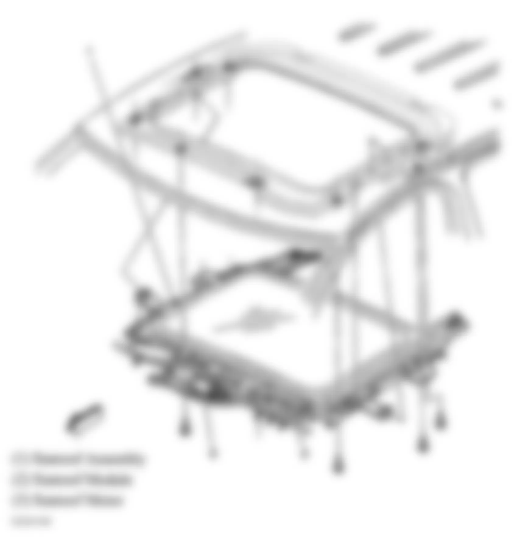 Buick Rendezvous CX 2004 - Component Locations -  Sunroof