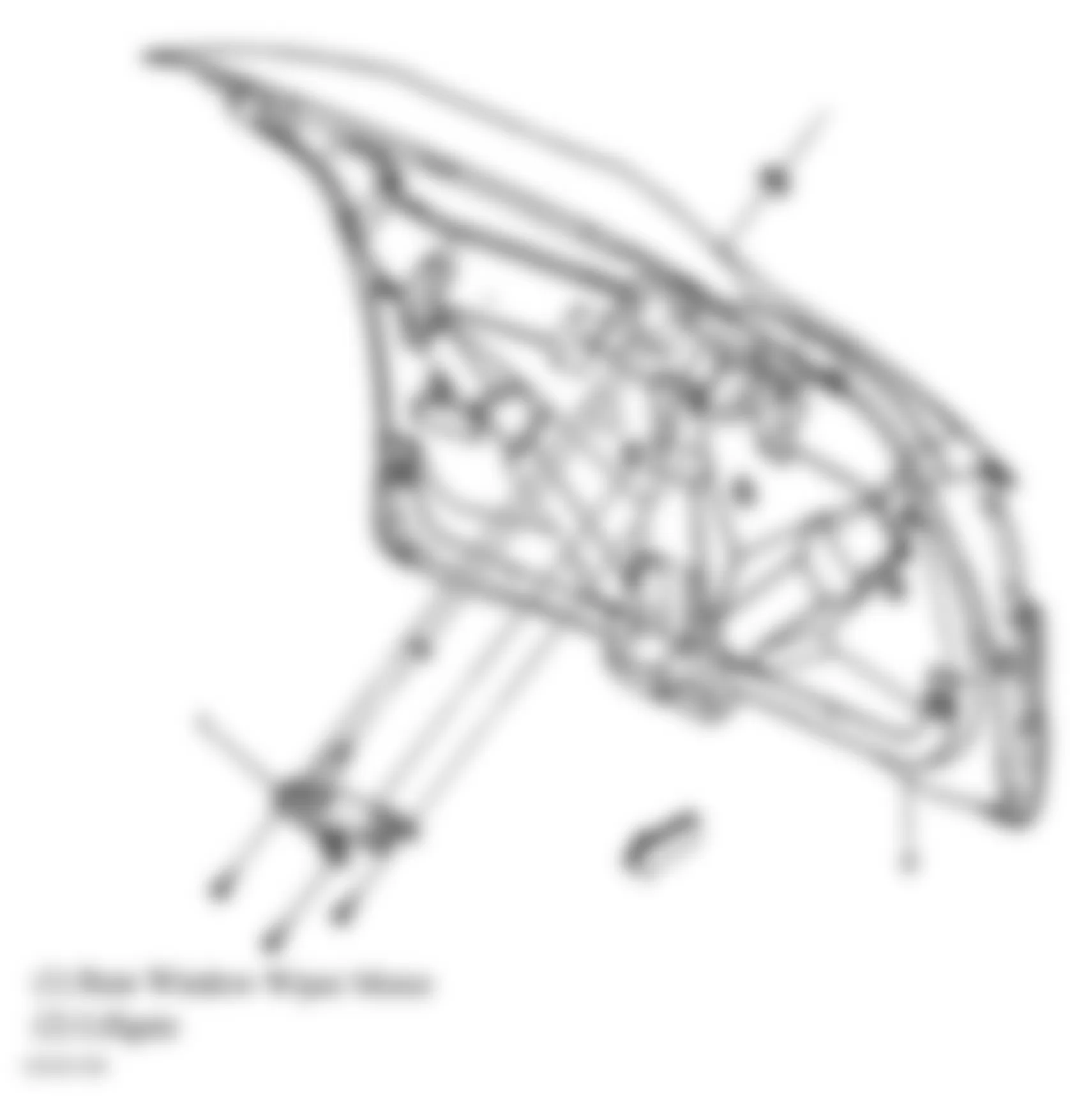 Buick Rendezvous CX 2004 - Component Locations -  Liftgate