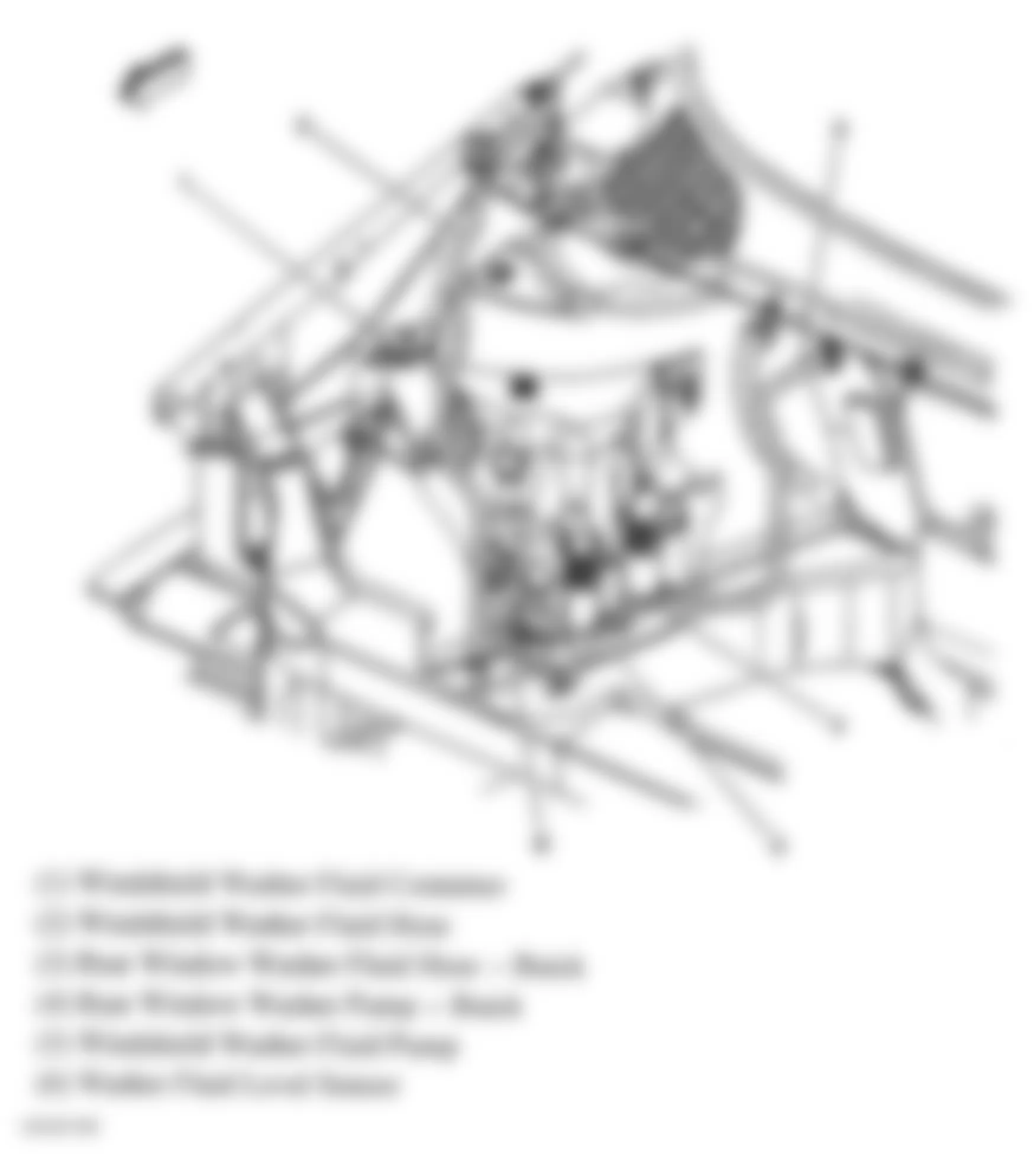 Buick Rendezvous Ultra 2004 - Component Locations -  Right Side Of Engine Compartment