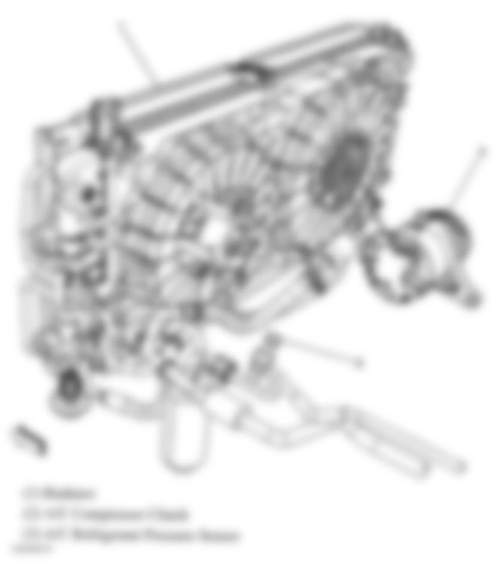 Buick Allure CX 2005 - Component Locations -  A/C Components