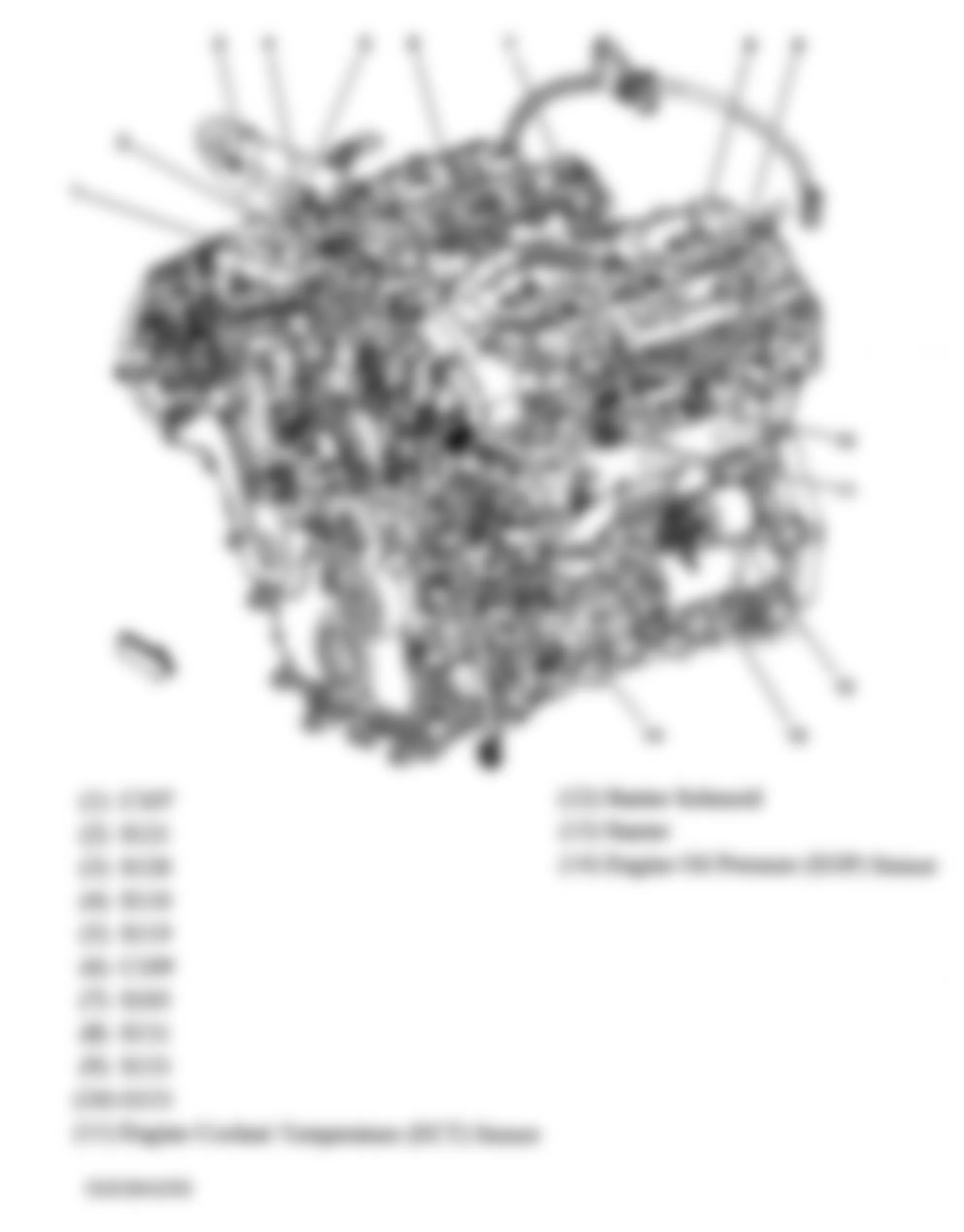 Buick Allure CX 2005 - Component Locations -  Front Of Engine (3.6L)