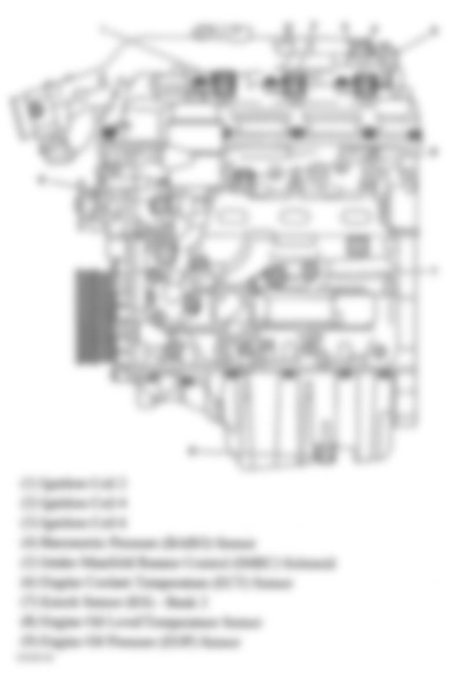 Buick Allure CXL 2005 - Component Locations -  Engine Control Components (3.6L)