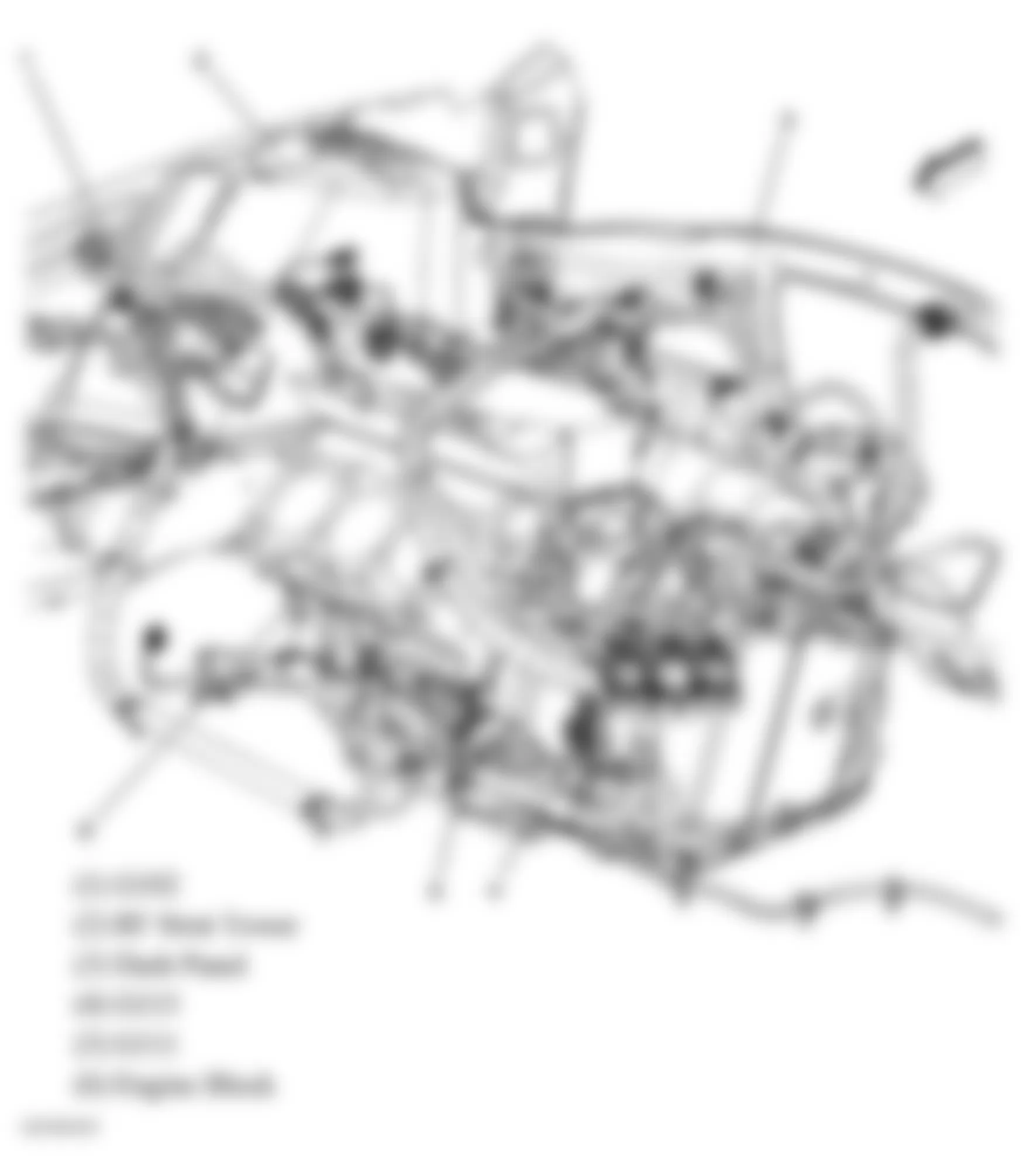 Buick Allure CXL 2005 - Component Locations -  Engine/Transmission Assembly