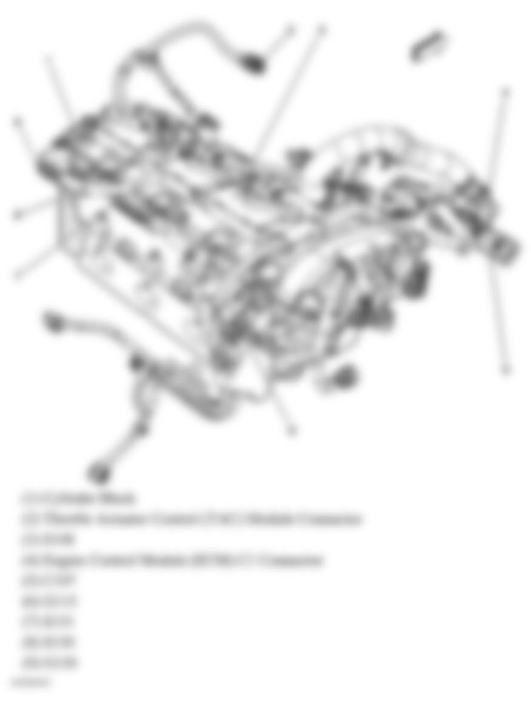 Buick Allure CXL 2005 - Component Locations -  Cylinder Head (3.6L)
