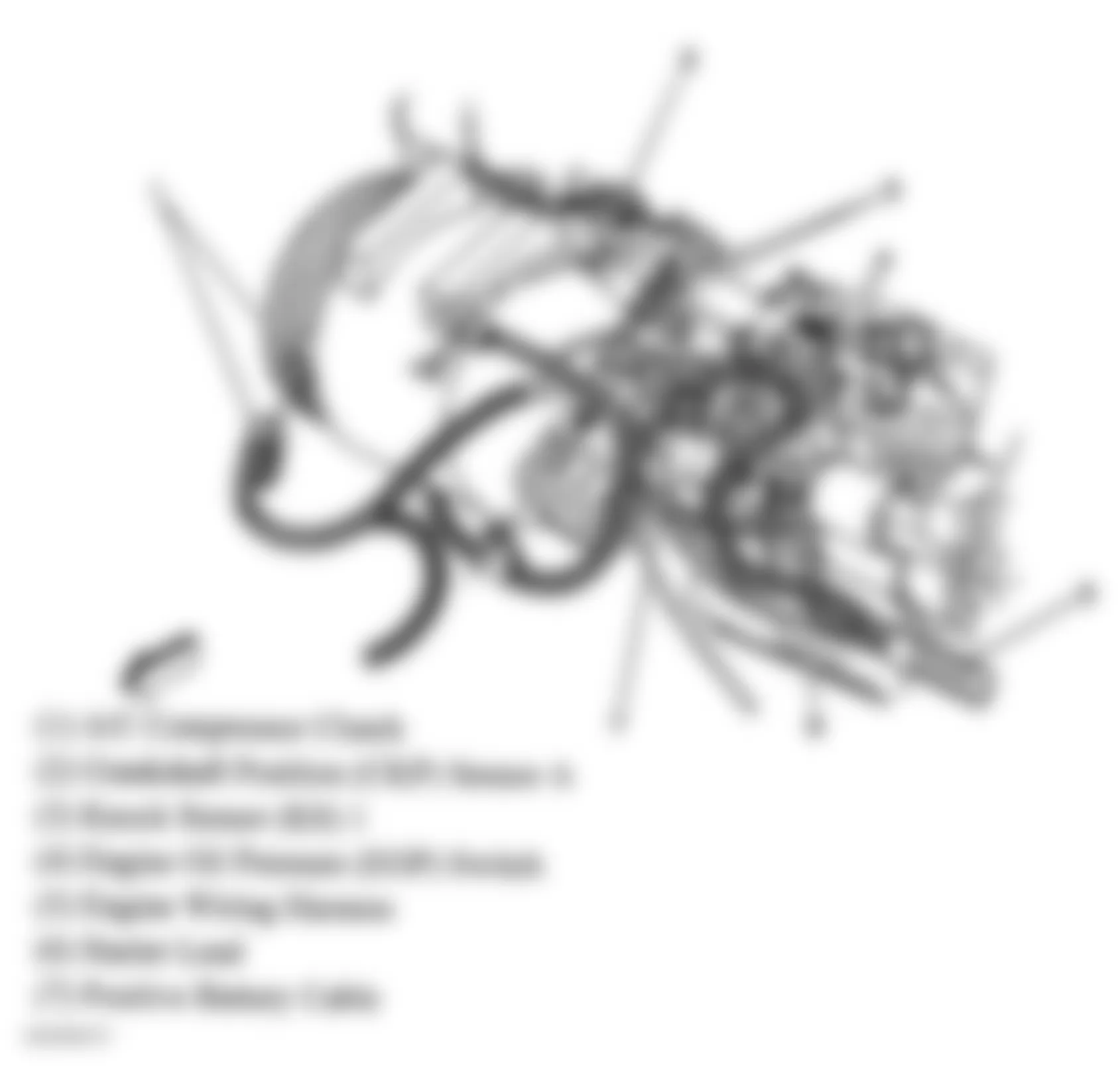 Buick Century Limited 2005 - Component Locations -  Left Side Of Engine