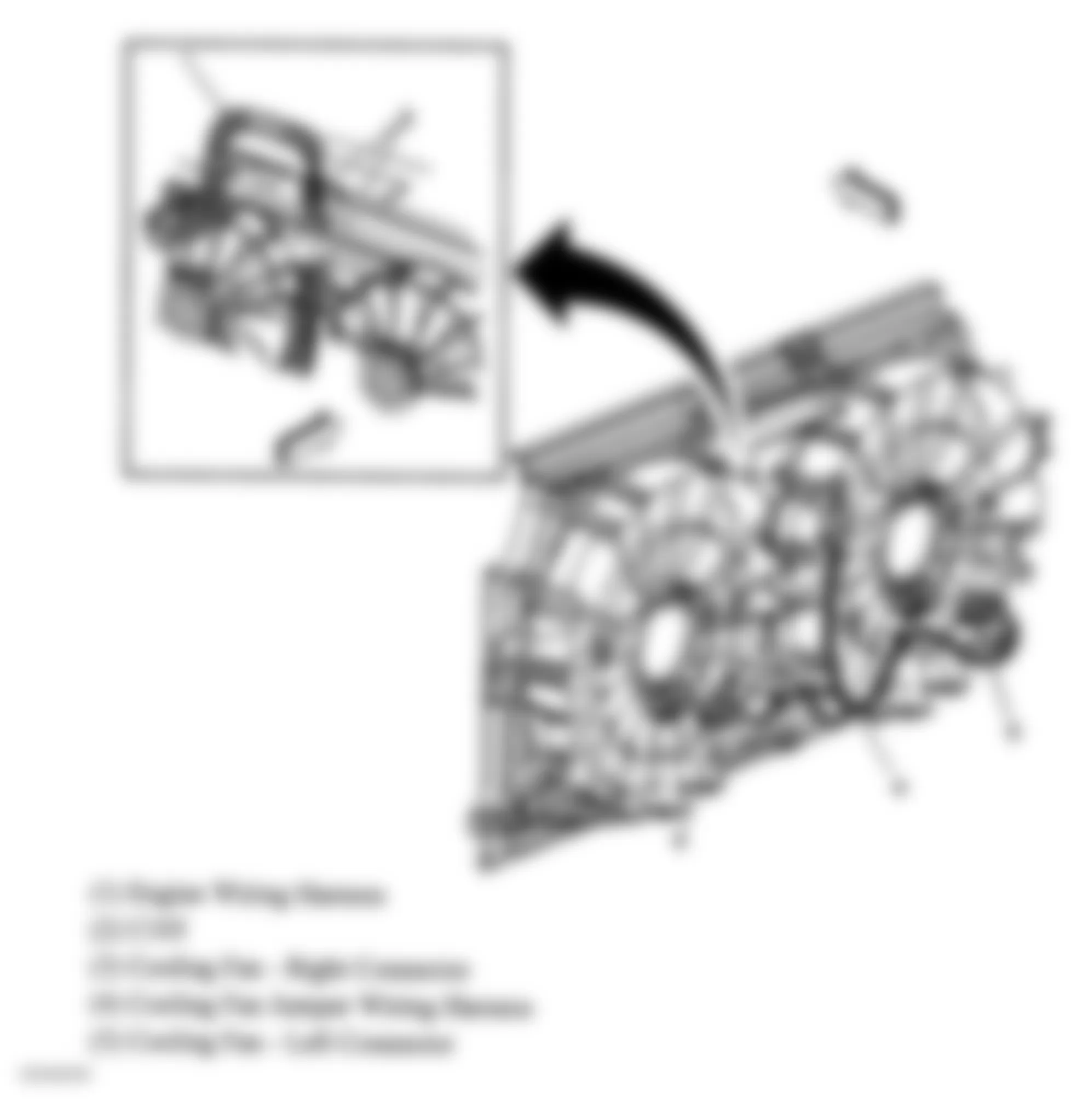 Buick Century Limited 2005 - Component Locations -  Cooling System Components