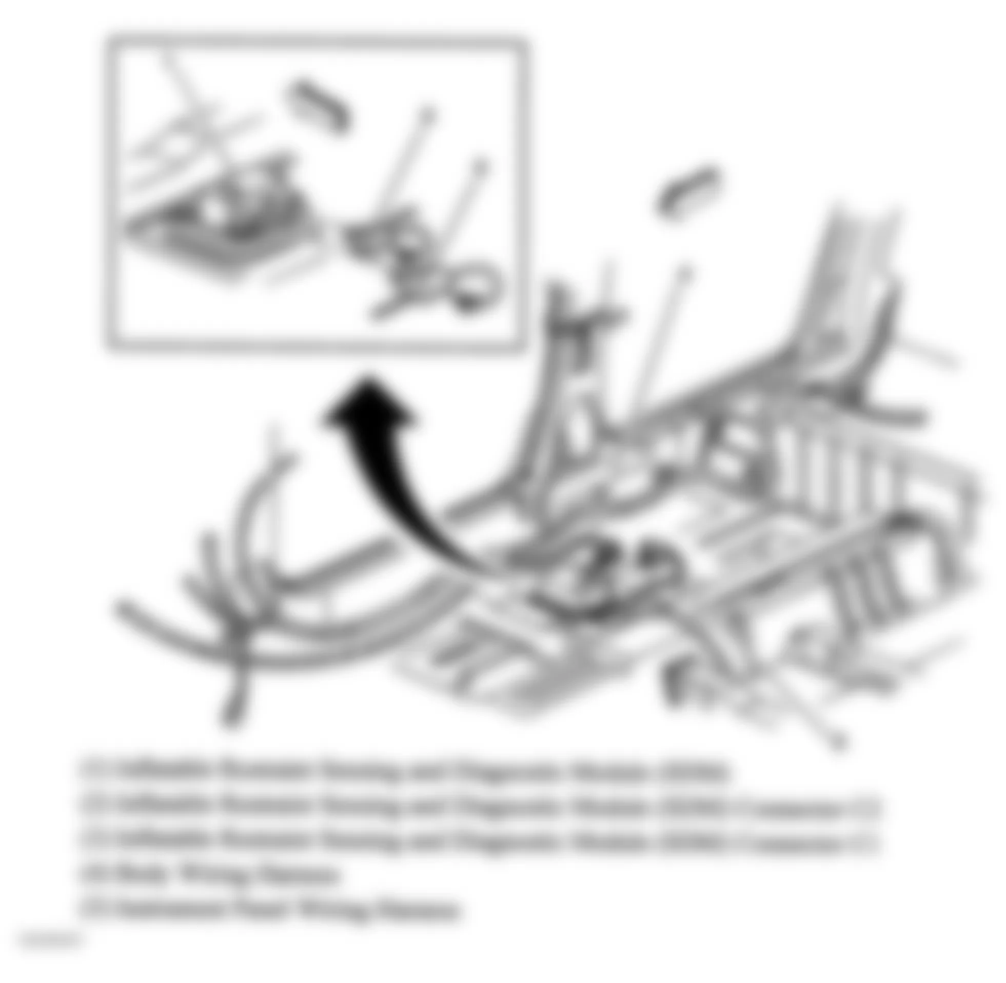 Buick Century Limited 2005 - Component Locations -  Right Side Passenger Compartment Floor Pan