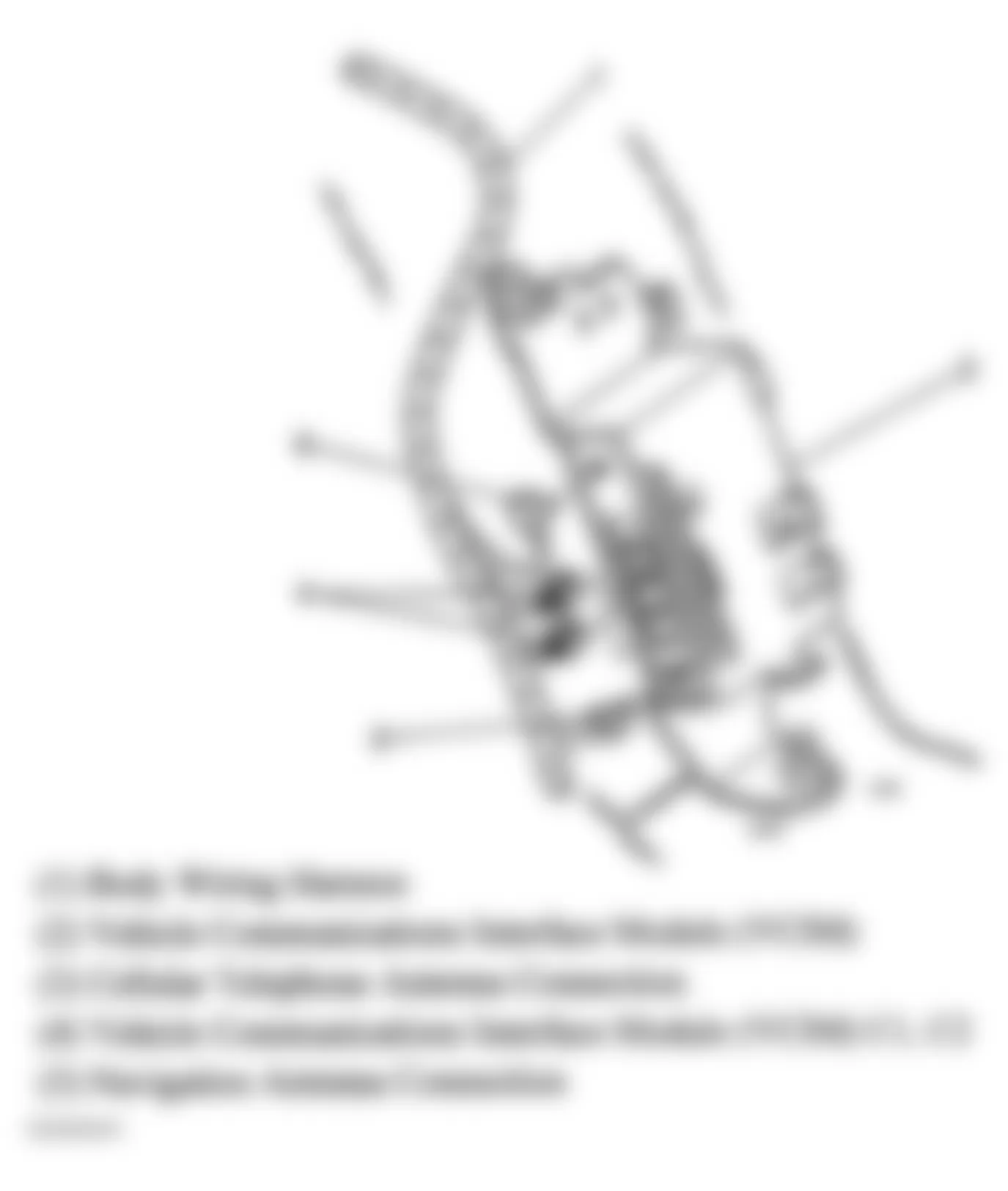 Buick Century Limited 2005 - Component Locations -  Left Side Of Luggage Compartment