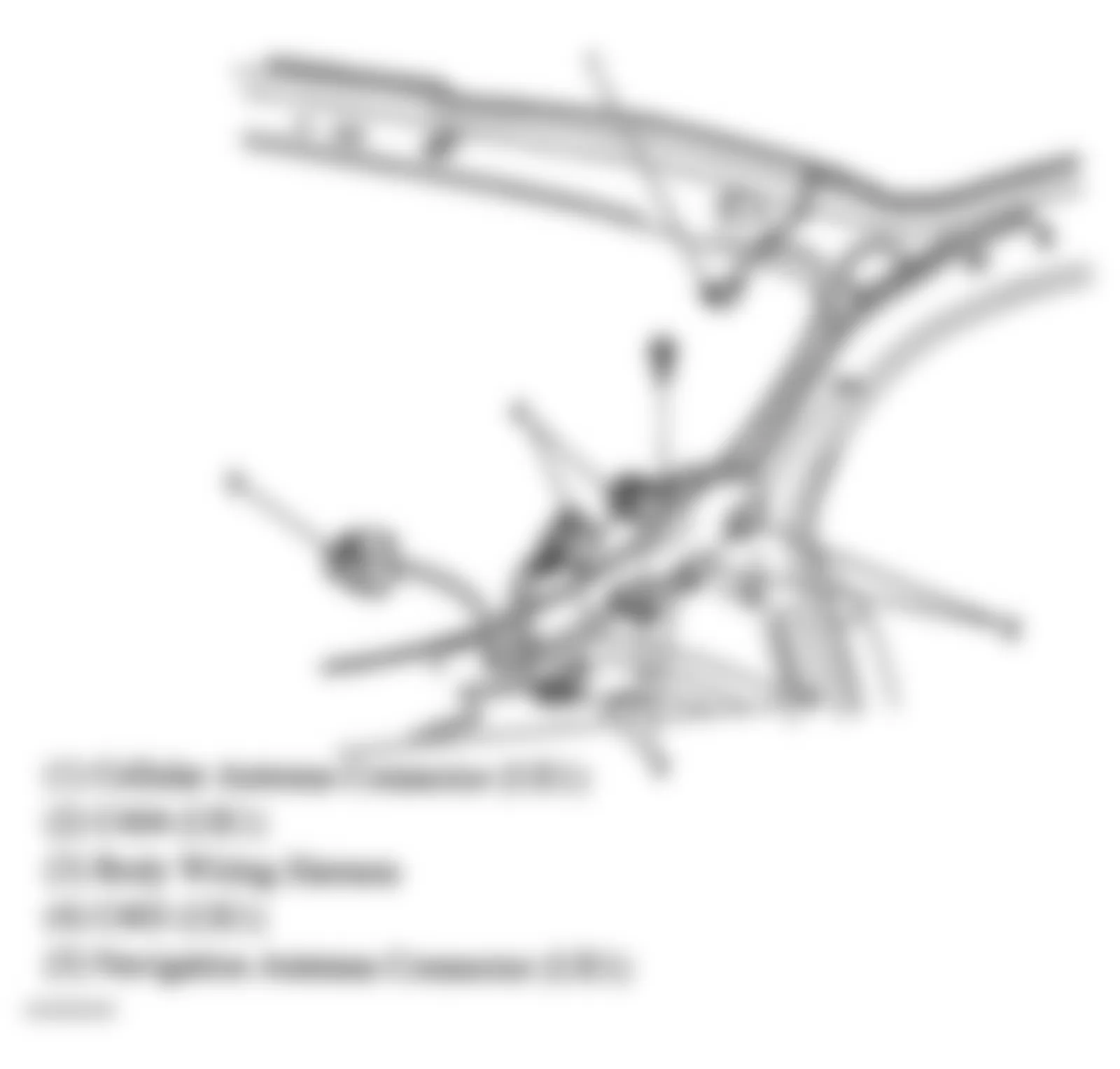 Buick Century Limited 2005 - Component Locations -  Left C Pillar