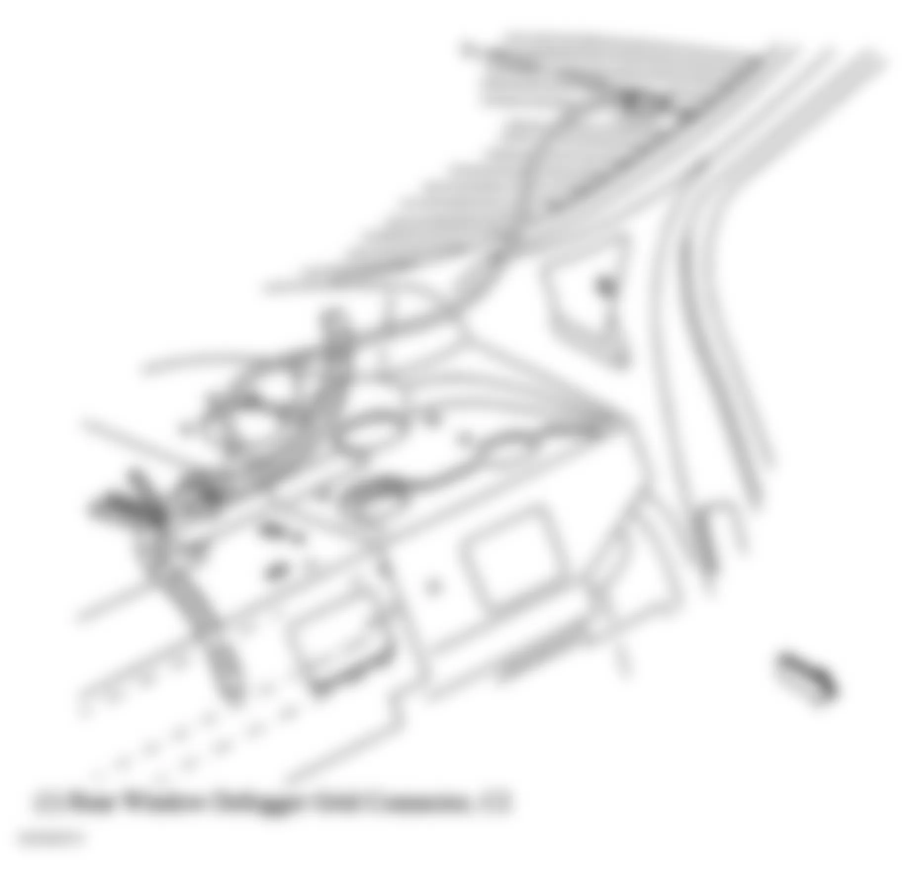 Buick Century Limited 2005 - Component Locations -  Left Side Of Rear Window