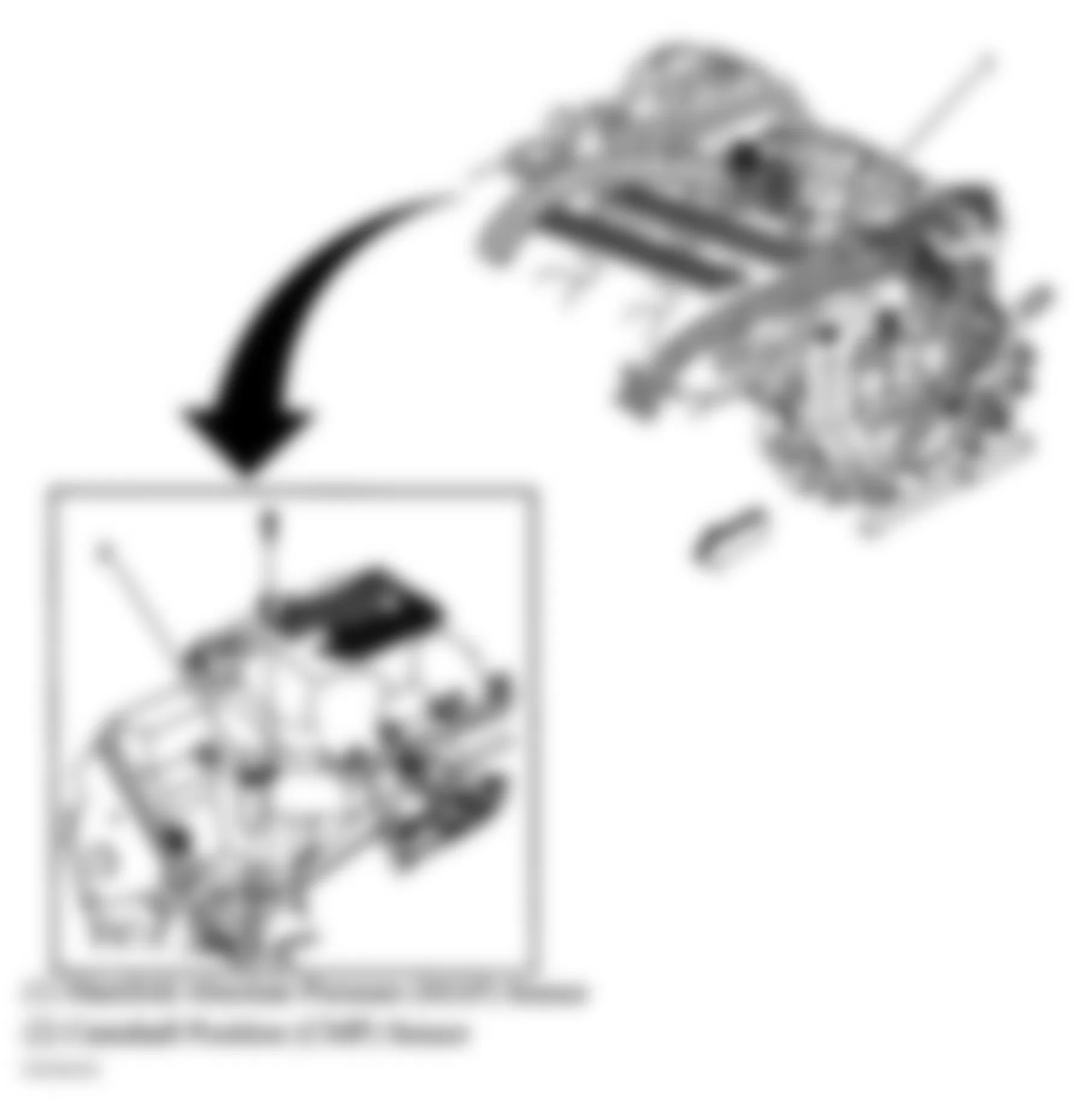 Buick Century Special Edition 2005 - Component Locations -  Top Of Engine