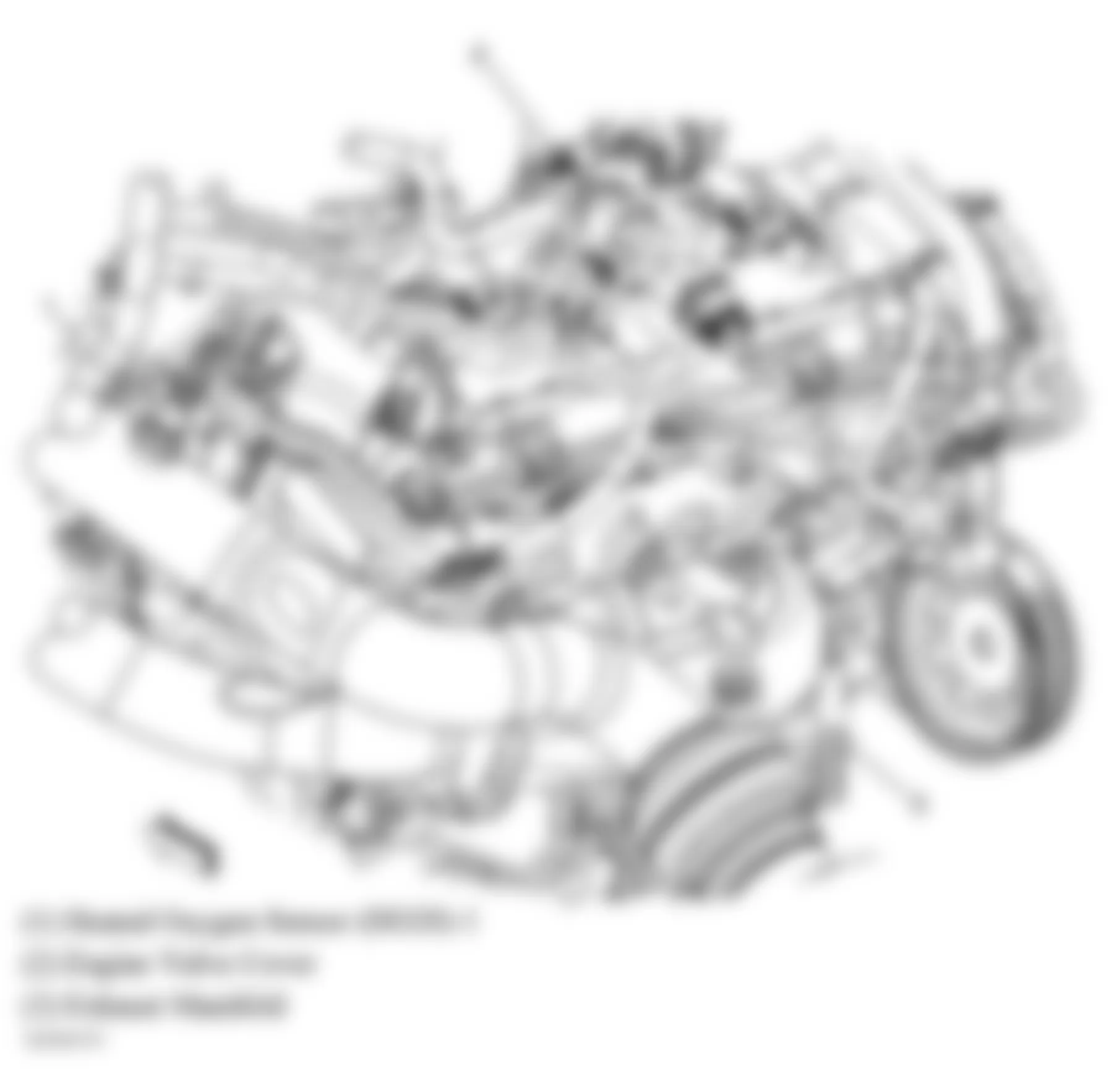 Buick LaCrosse CX 2005 - Component Locations -  Right Rear Of Engine (3.6L)