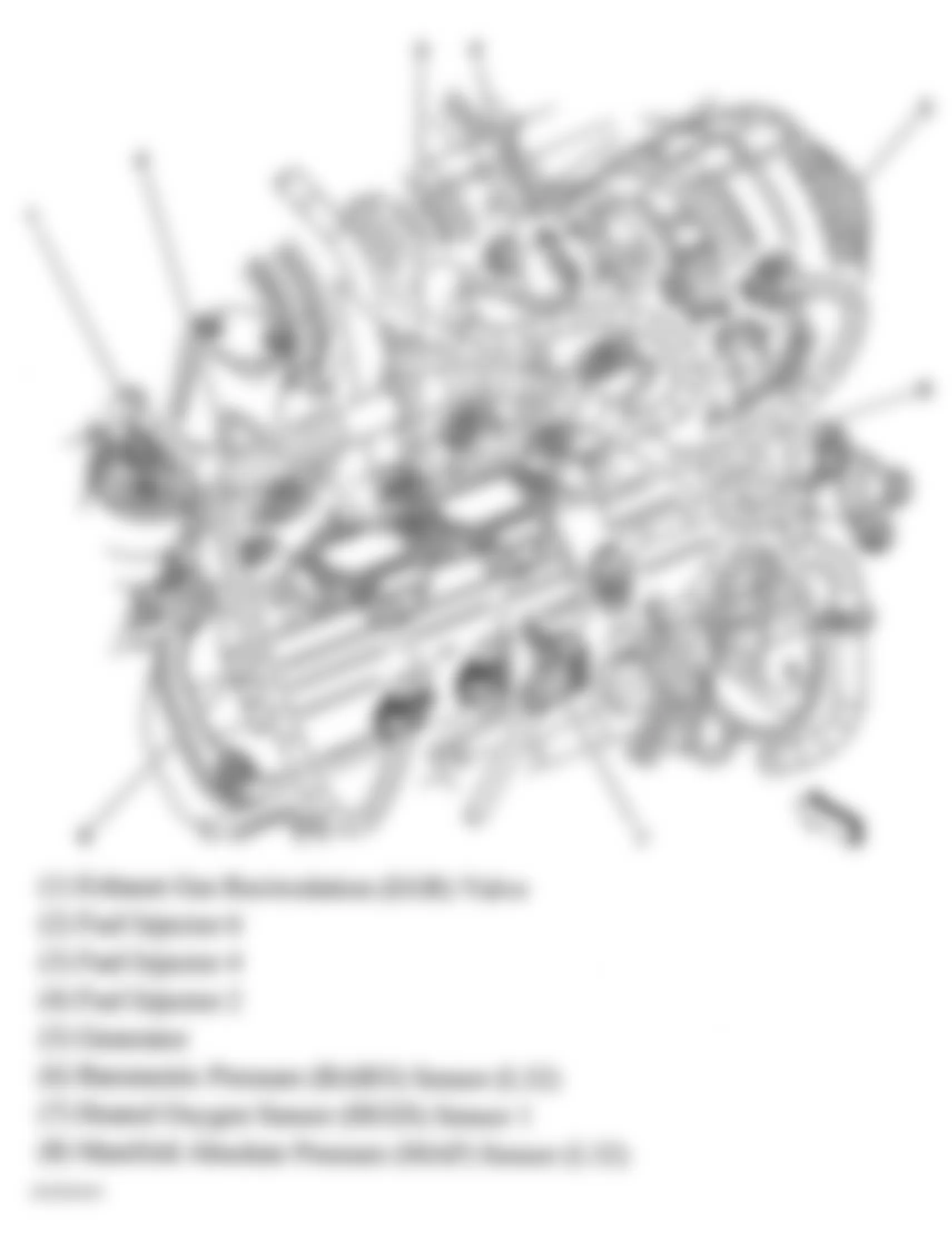 Buick LaCrosse CX 2005 - Component Locations -  Left Rear Of Engine (3.8L)