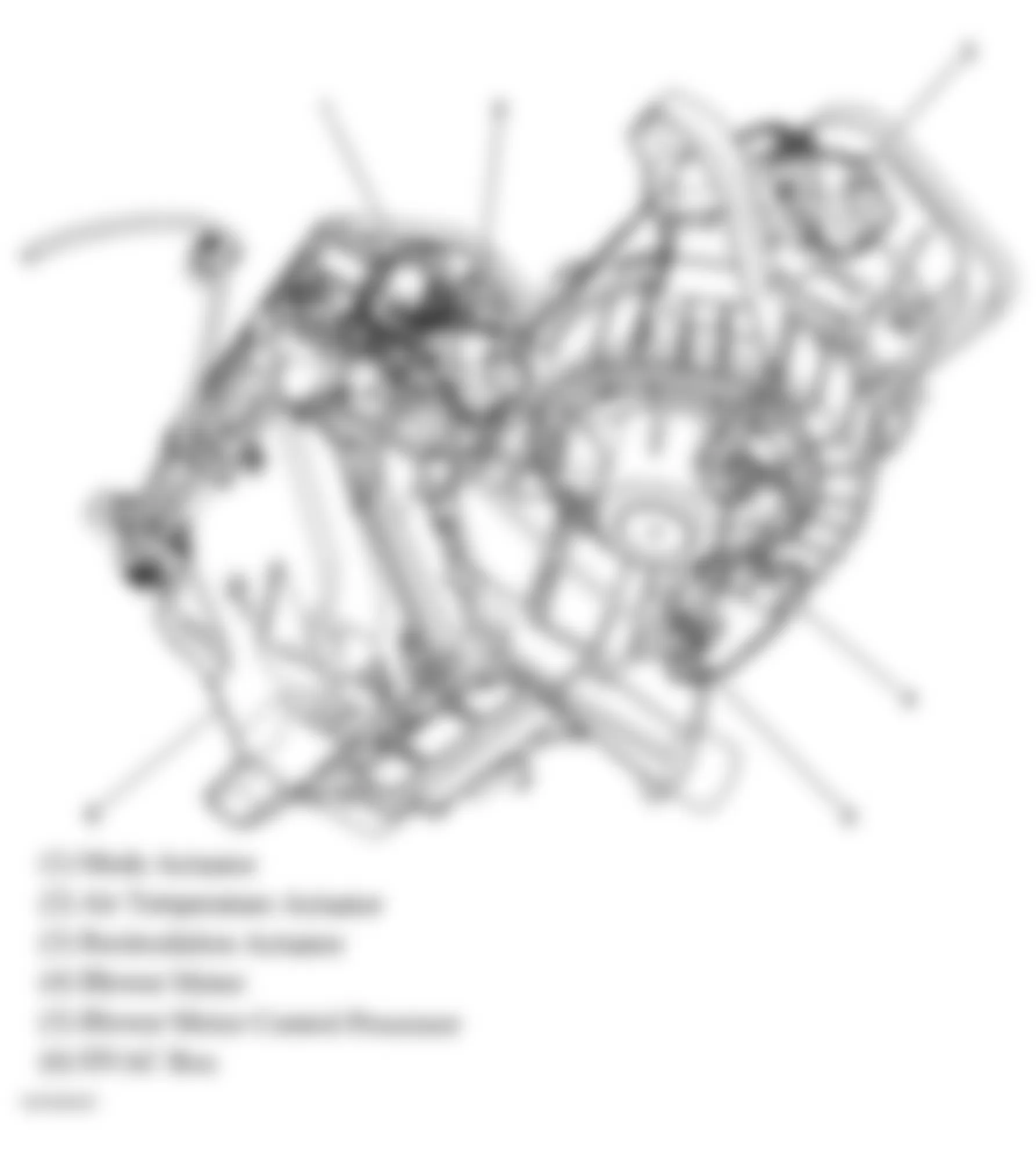 Buick LaCrosse CX 2005 - Component Locations -  HVAC Components