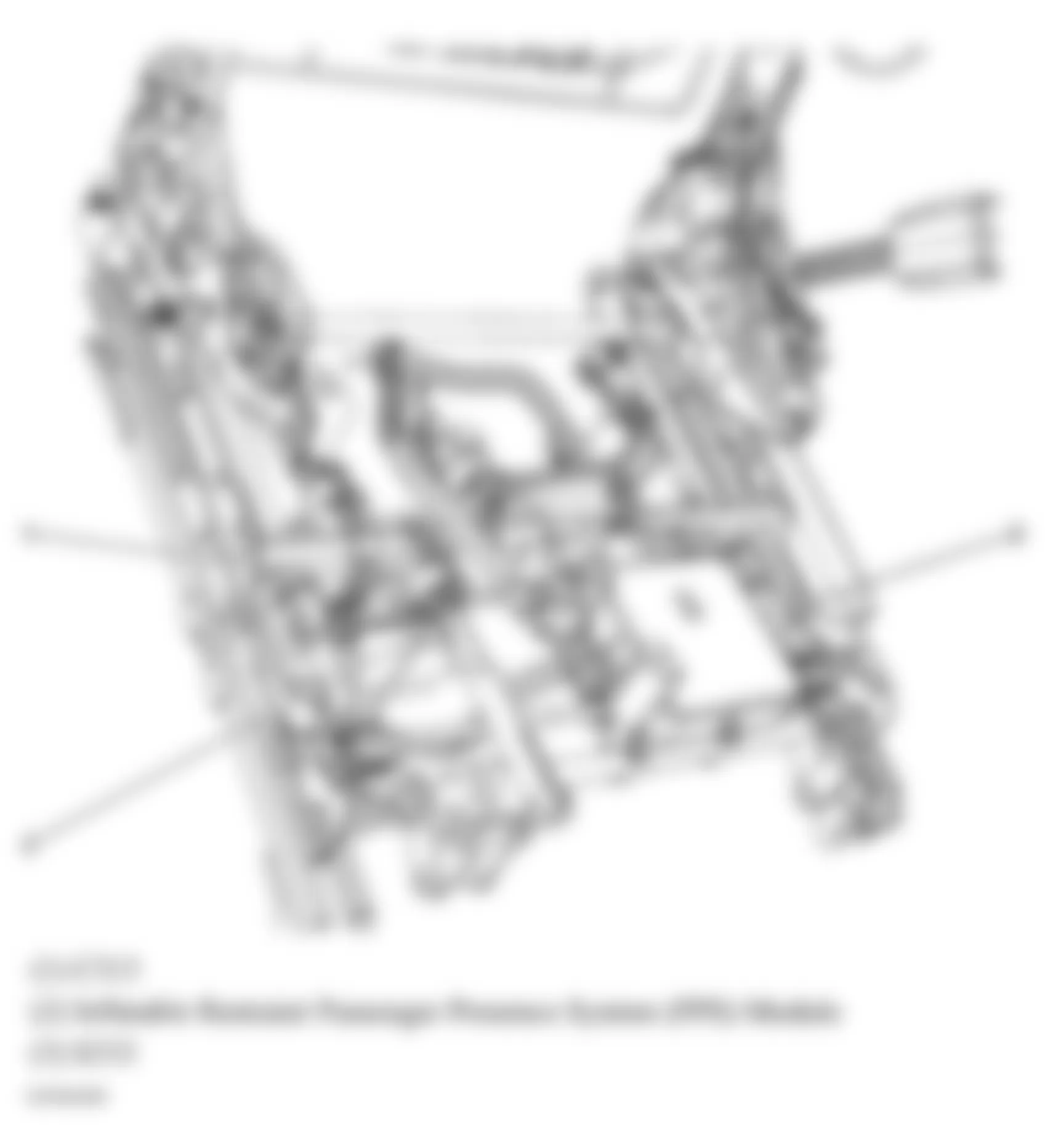 Buick LaCrosse CX 2005 - Component Locations -  Front Passengers Seat