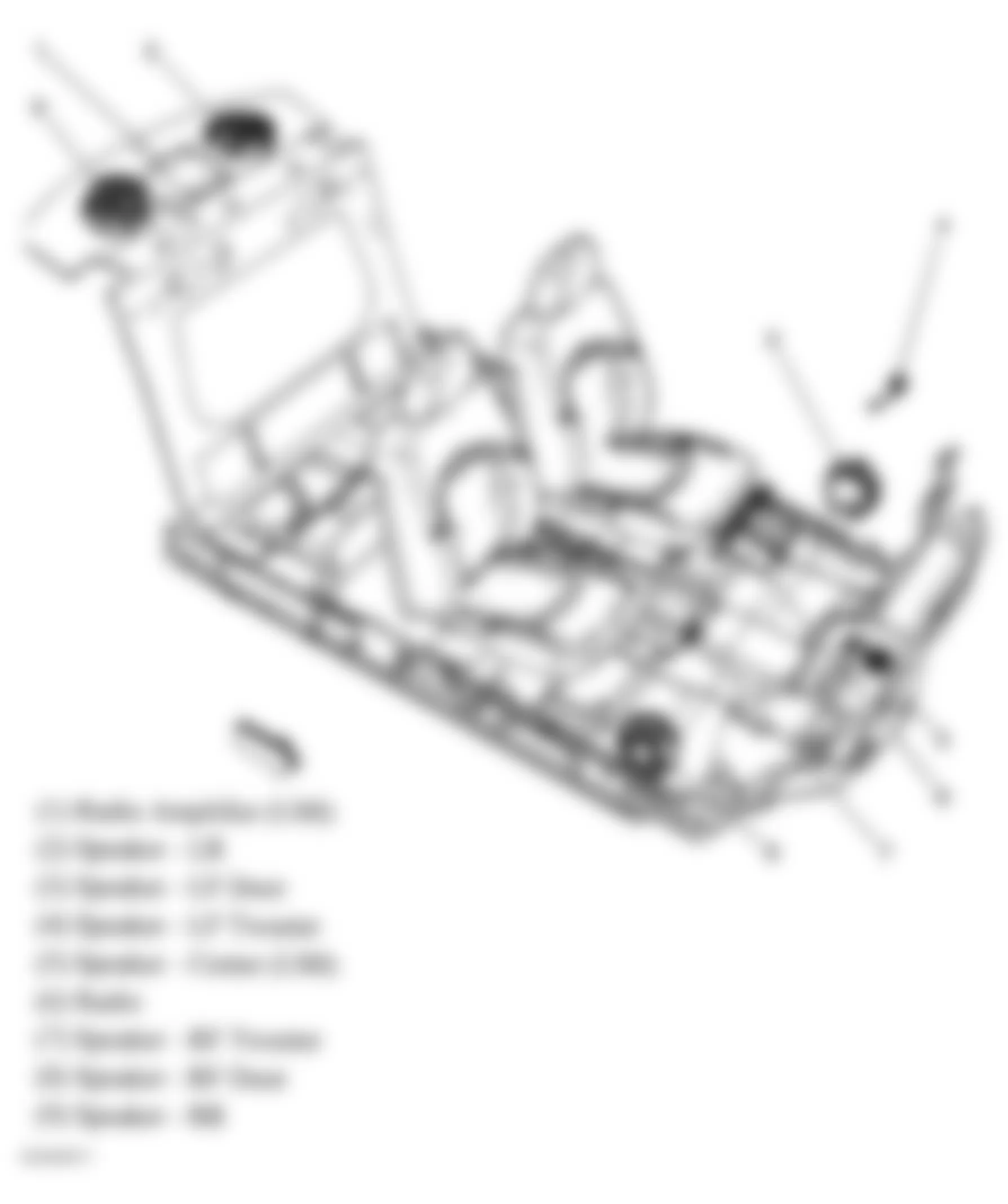 Buick LaCrosse CXS 2005 - Component Locations -  Interior Overview