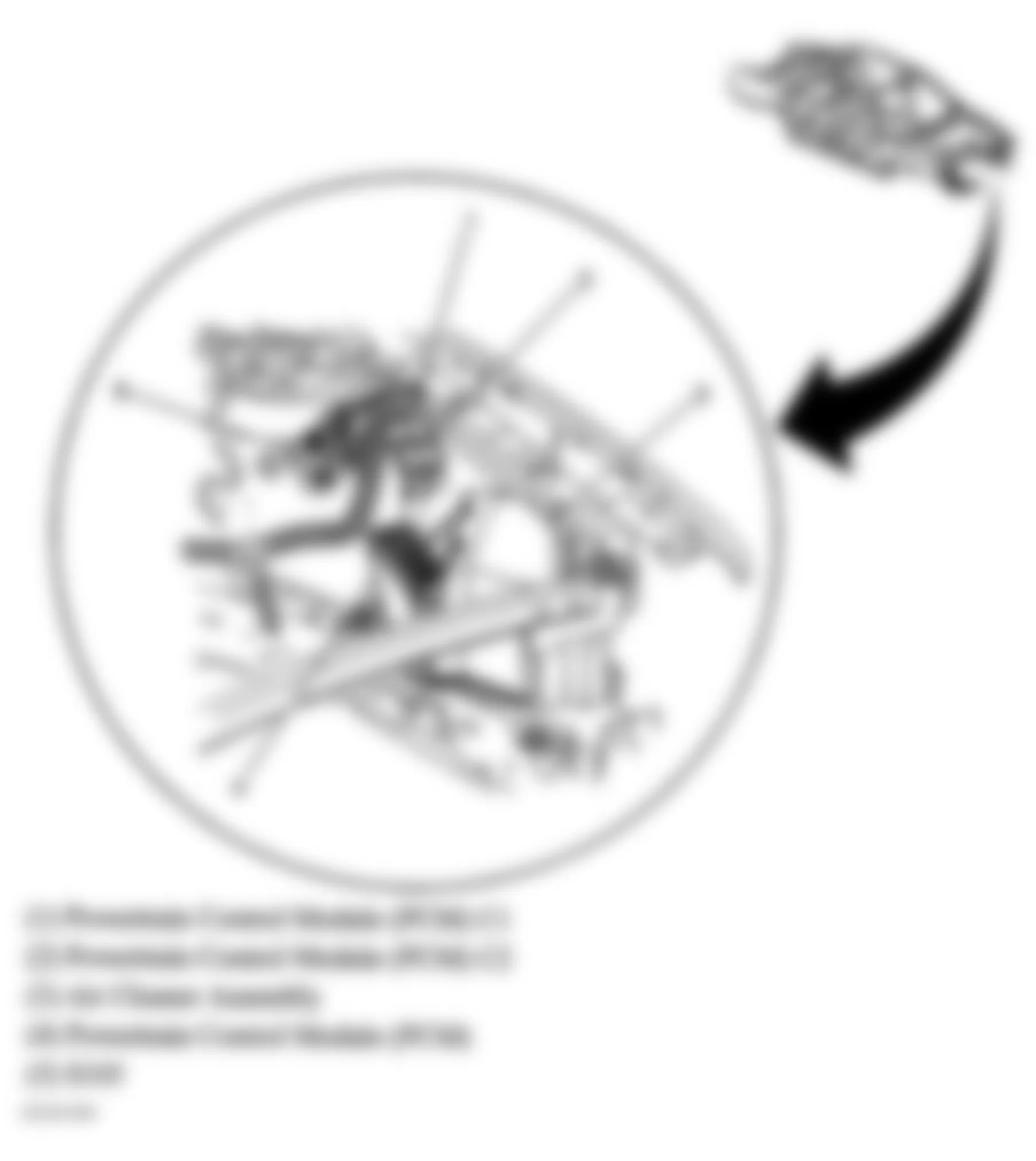 Buick LeSabre Custom 2005 - Component Locations -  Left Front Corner Of Engine Compartment