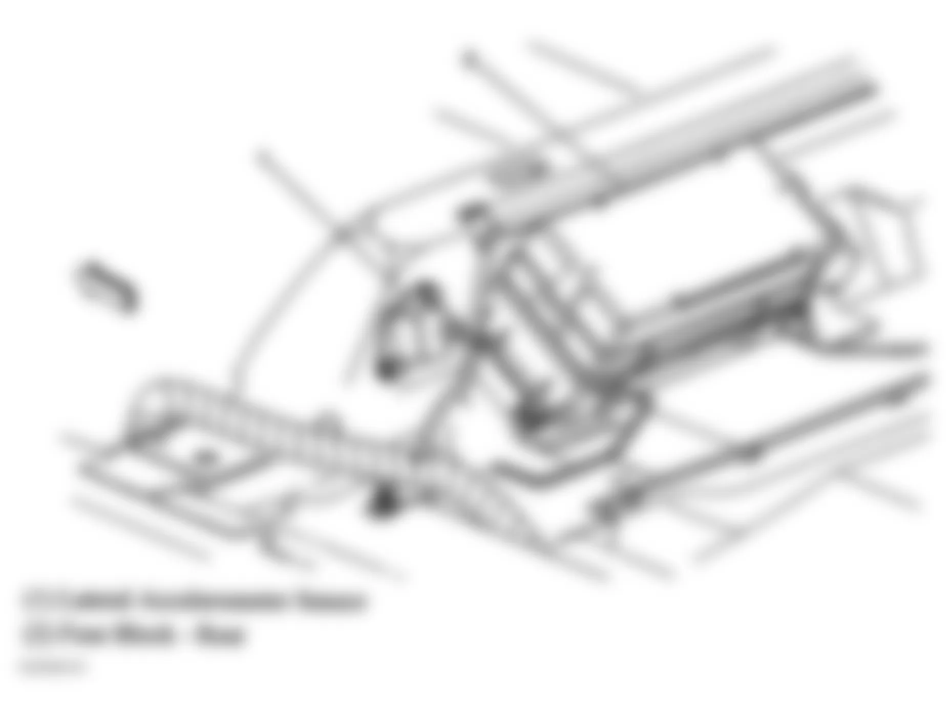 Buick LeSabre Custom 2005 - Component Locations -  Under Left Rear Seat