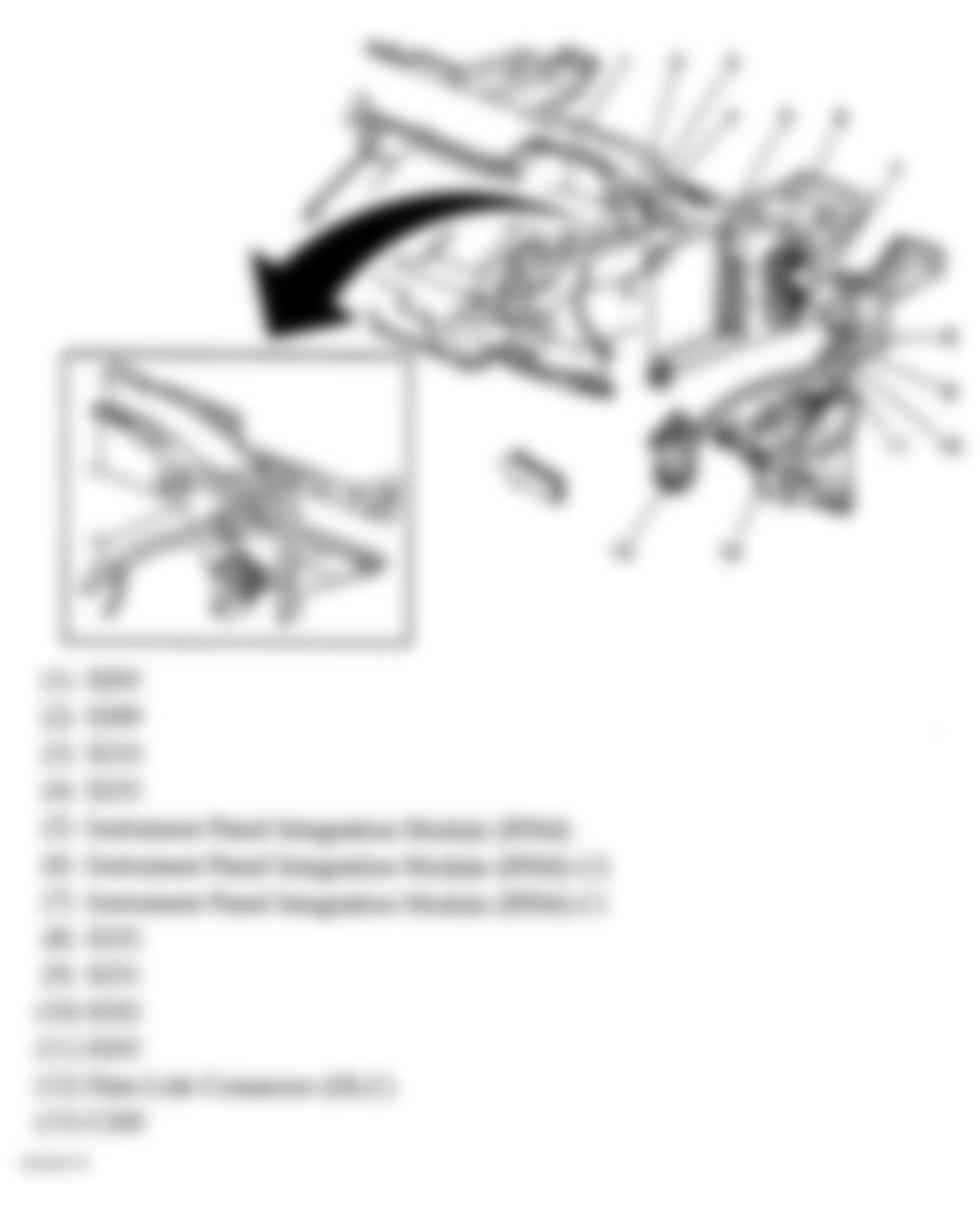 Buick LeSabre Custom 2005 - Component Locations -  Left Side Rear View Of Dash