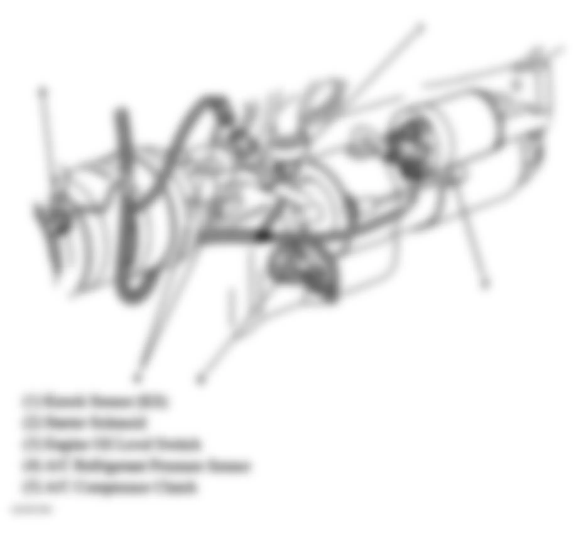 Buick LeSabre Limited 2005 - Component Locations -  Lower Front Of Engine