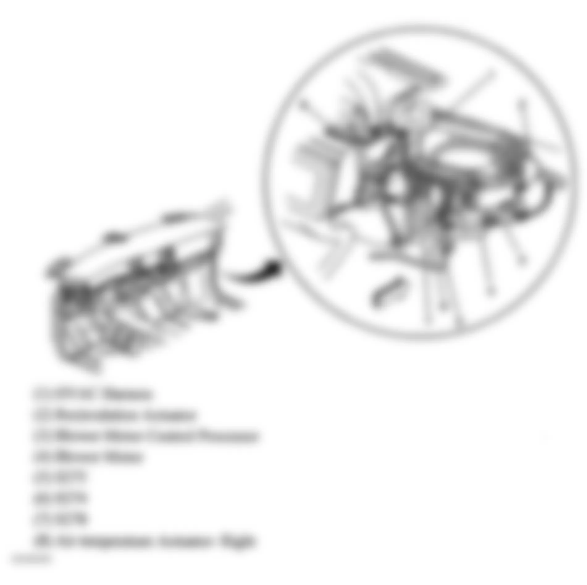 Buick Park Avenue Ultra 2005 - Component Locations -  Behind Right Side Of Instrument Panel