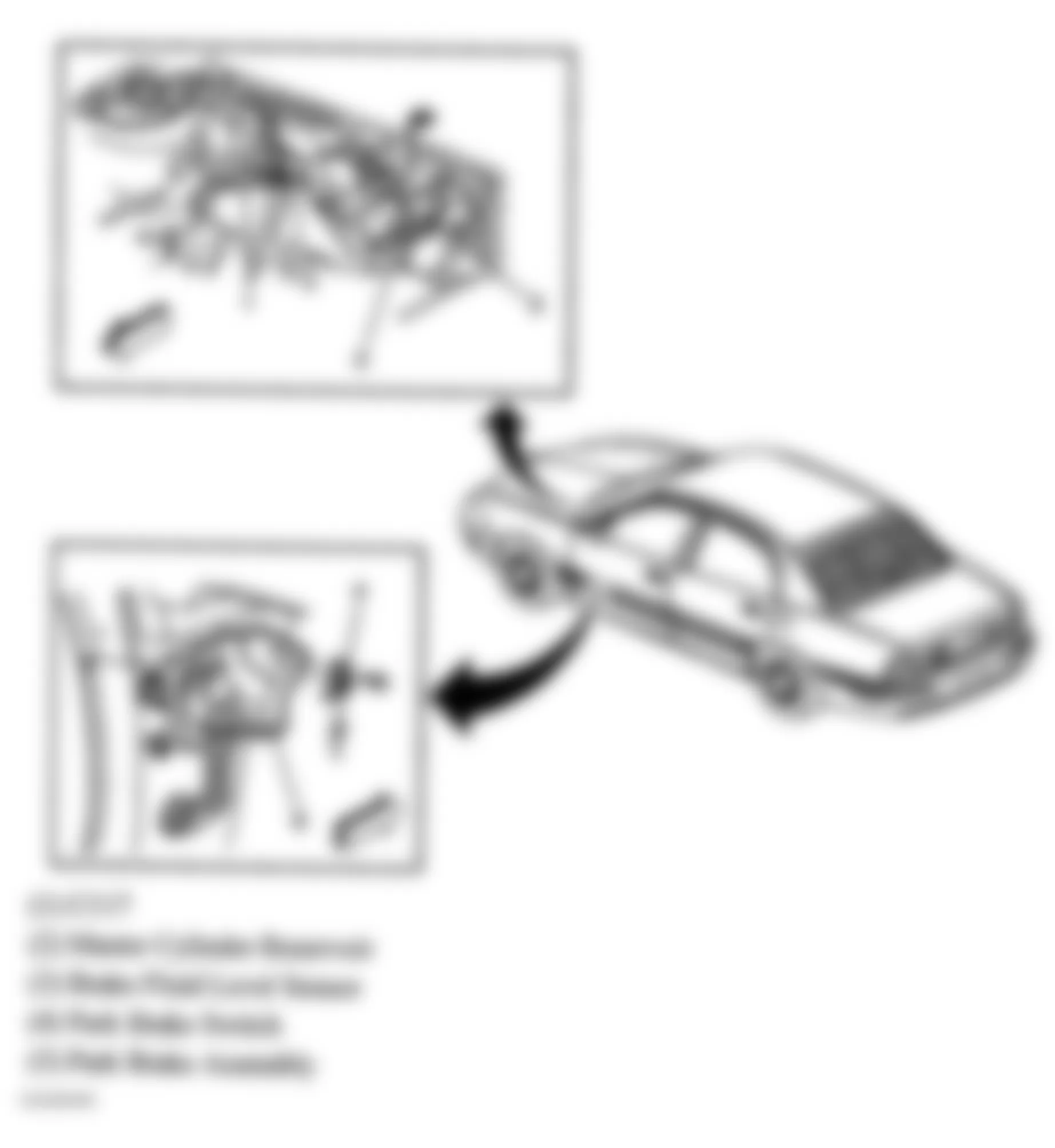Buick Park Avenue Ultra 2005 - Component Locations -  Brake Components