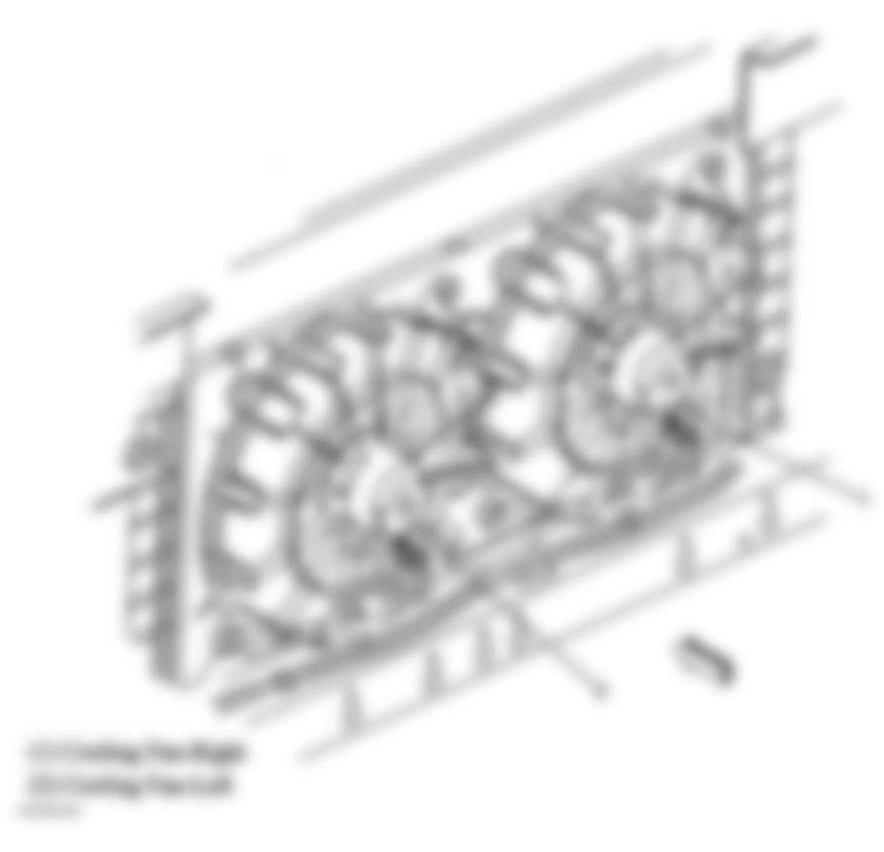 Buick Park Avenue Ultra 2005 - Component Locations -  Engine Cooling Fans