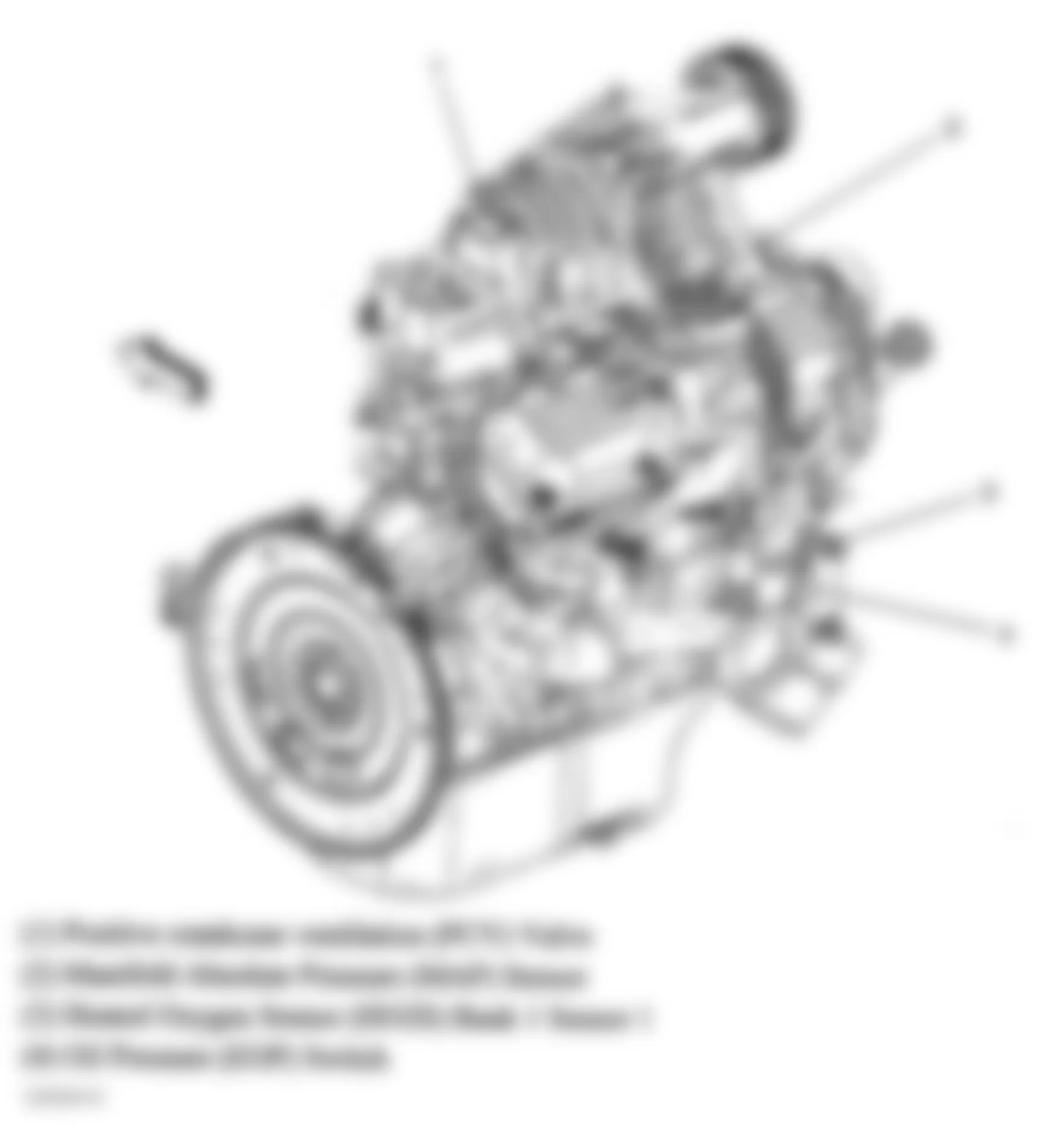 Buick Park Avenue Ultra 2005 - Component Locations -  Right Rear Of Engine (3.8L VIN 1)