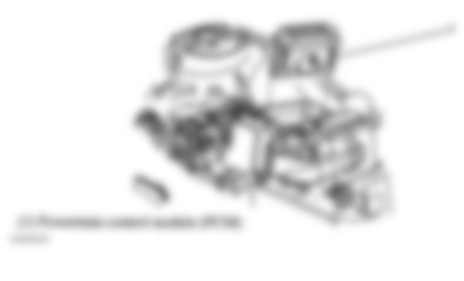 Buick Park Avenue Ultra 2005 - Component Locations -  Powertrain Control Module (PCM)