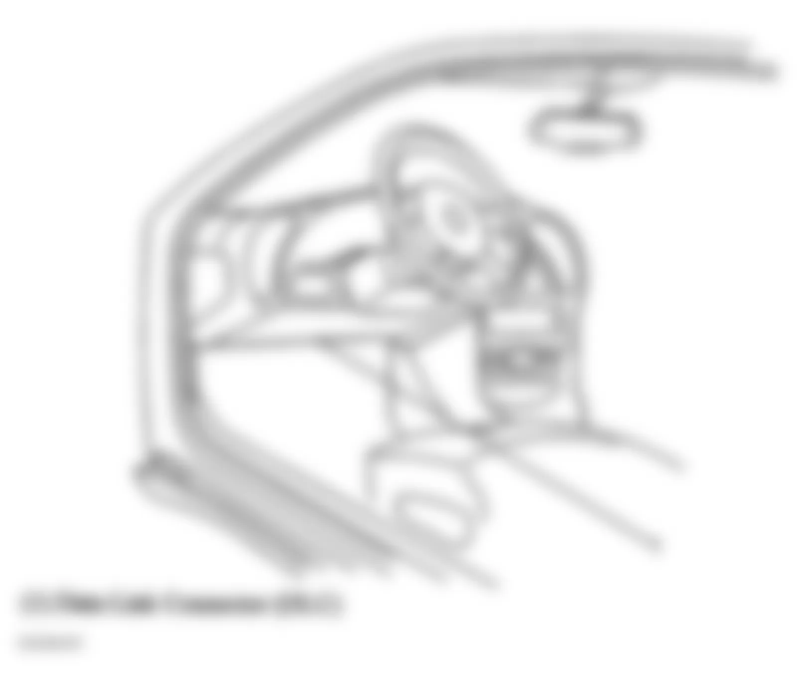 Buick Park Avenue Ultra 2005 - Component Locations -  Data Link Connector (DLC)