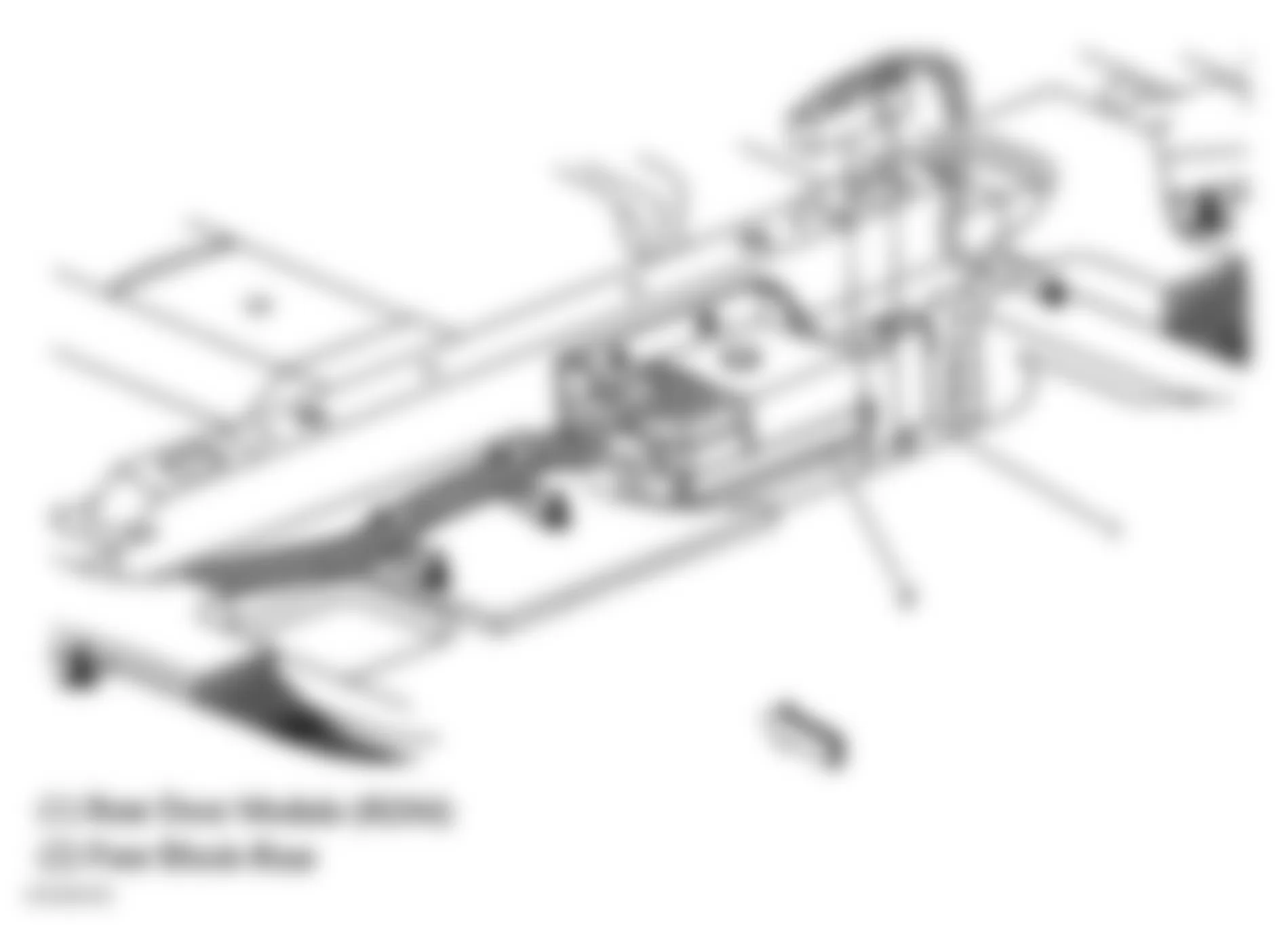 Buick Park Avenue Ultra 2005 - Component Locations -  Under Rear Seat