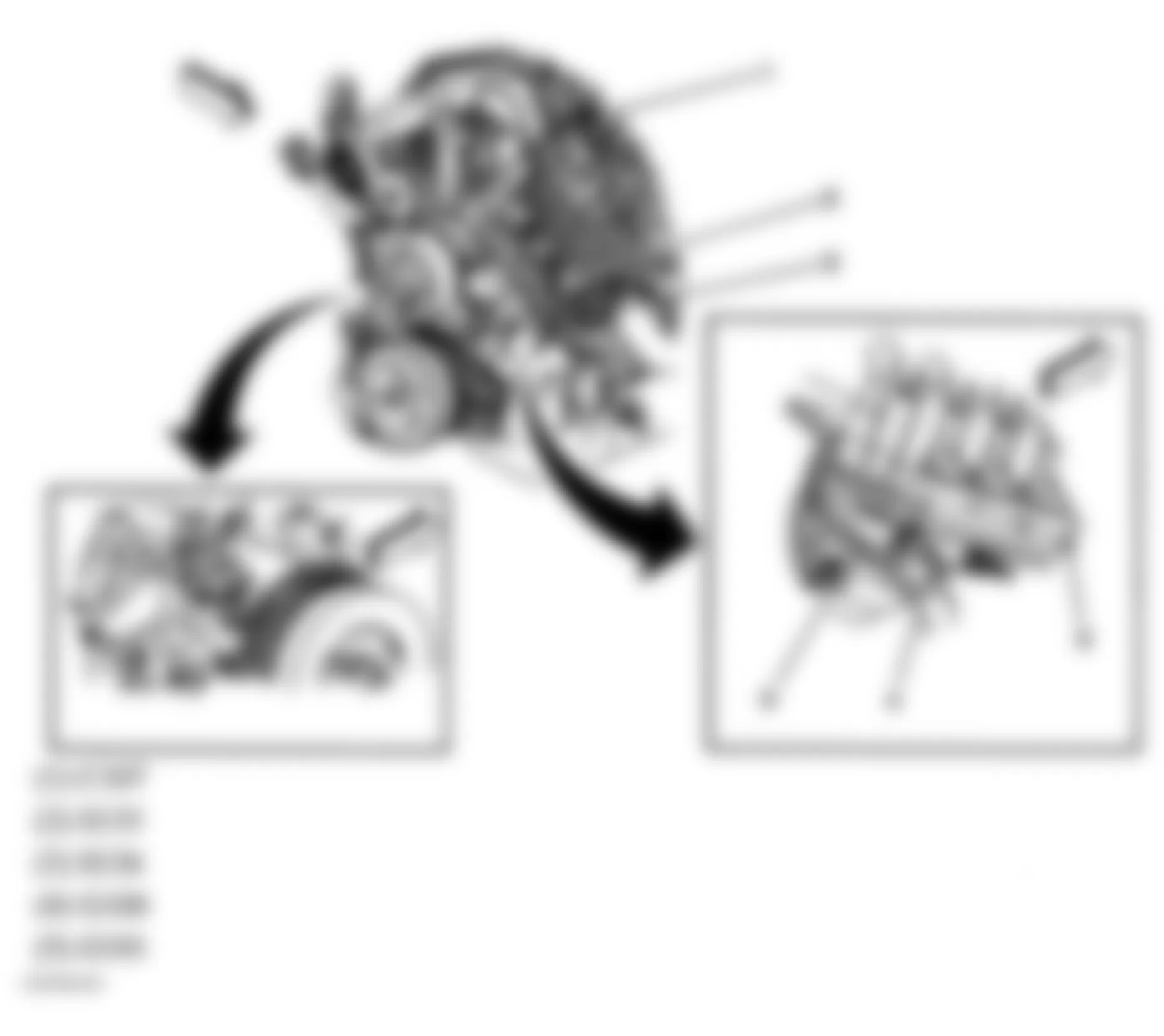 Buick Park Avenue Ultra 2005 - Component Locations -  Left Front Of Engine
