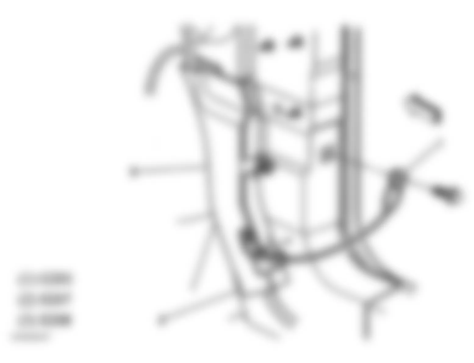 Buick Park Avenue Ultra 2005 - Component Locations -  Right Kick Panel