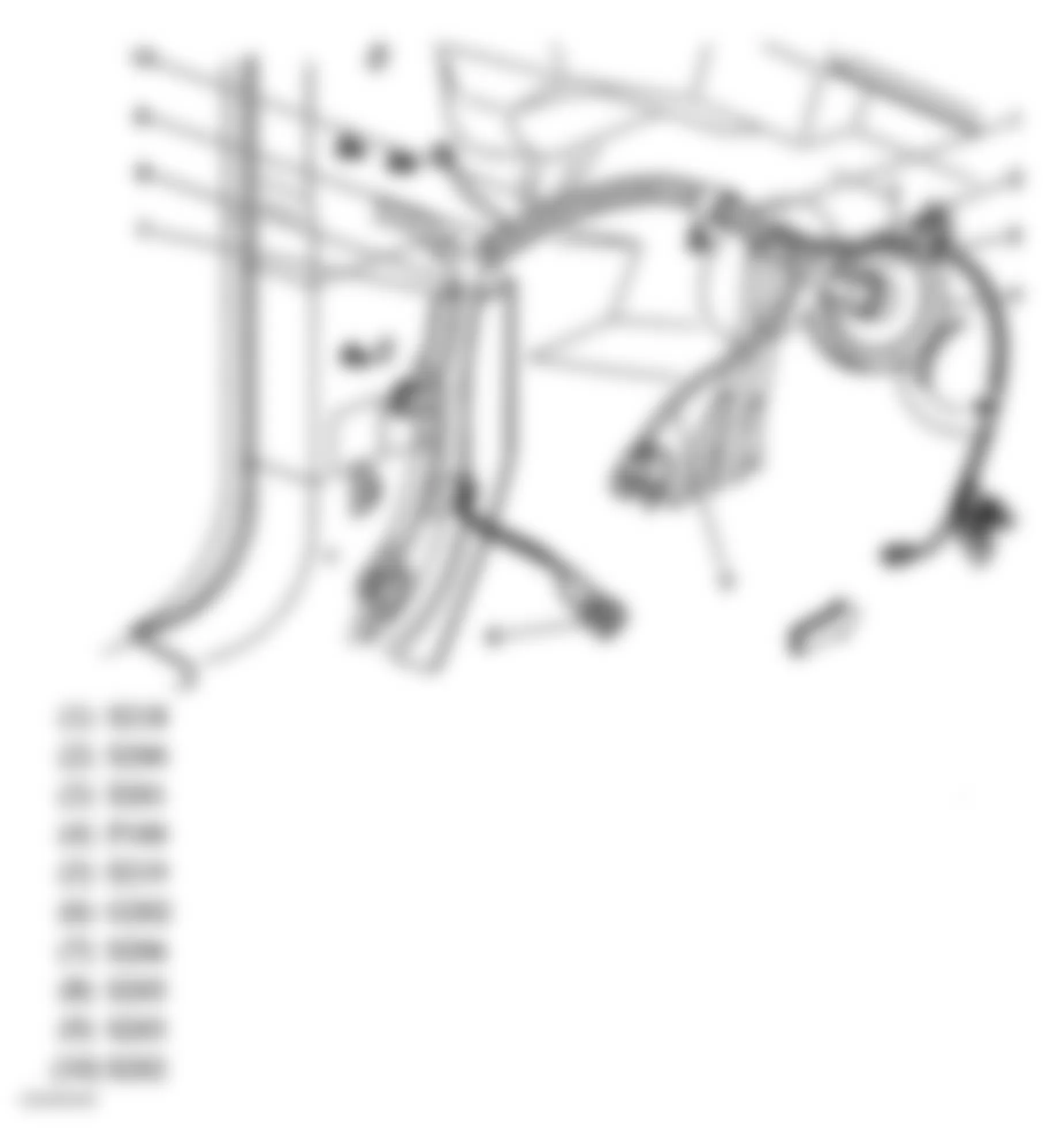 Buick Park Avenue Ultra 2005 - Component Locations -  Left Kick Panel
