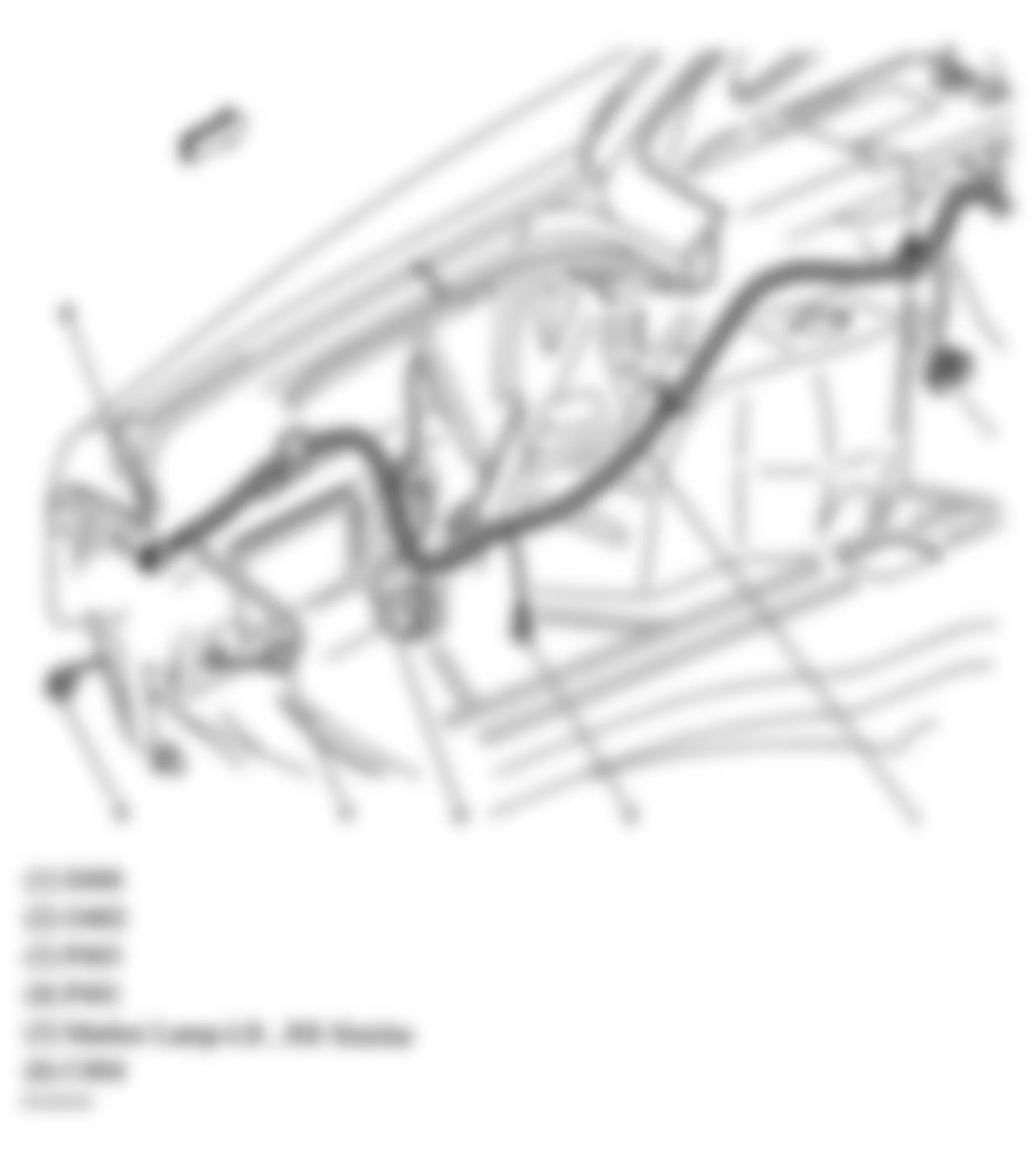 Buick Park Avenue Ultra 2005 - Component Locations -  Left Side Of Luggage Compartment