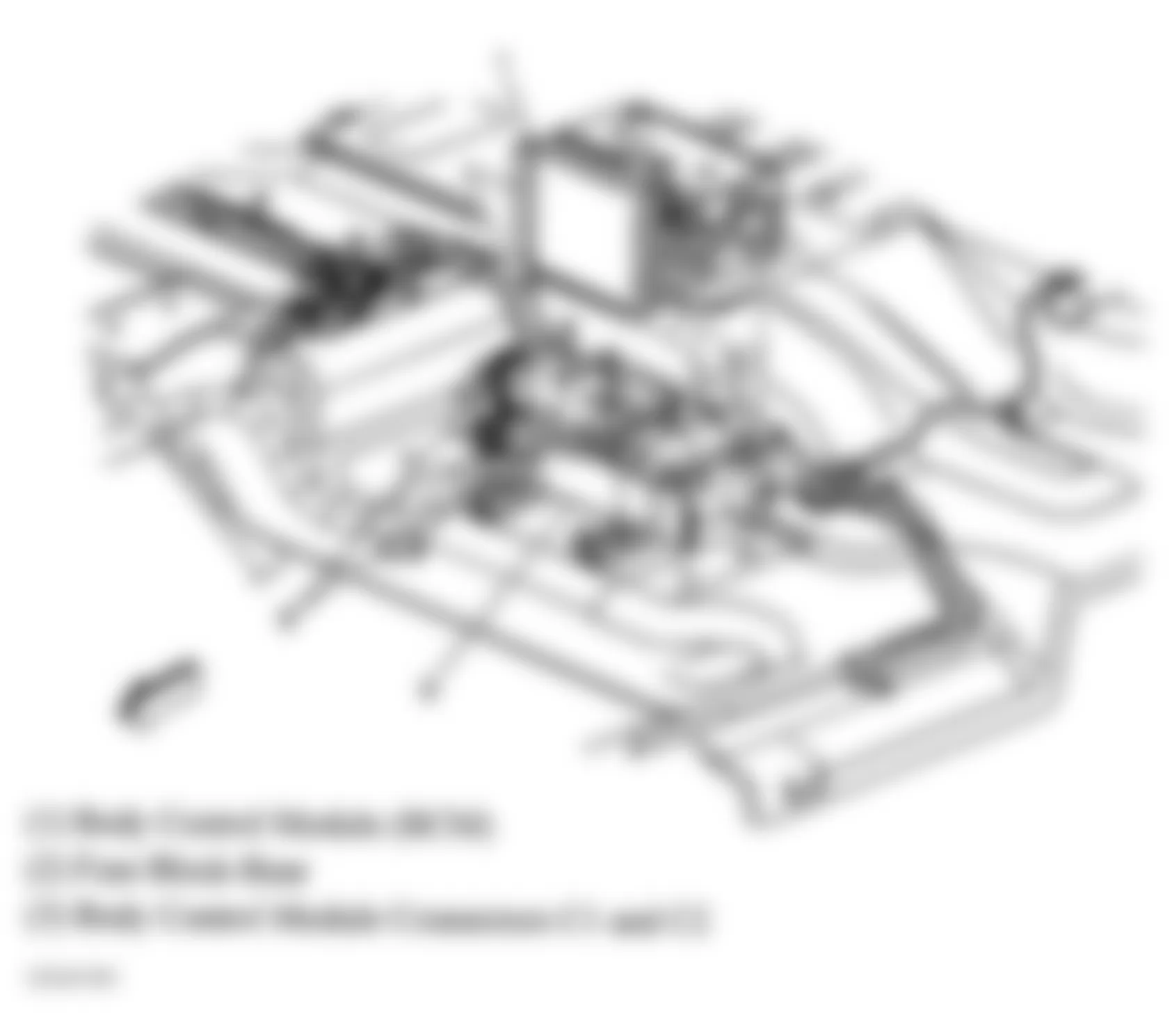Buick Rainier 2005 - Component Locations -  Floor Pan