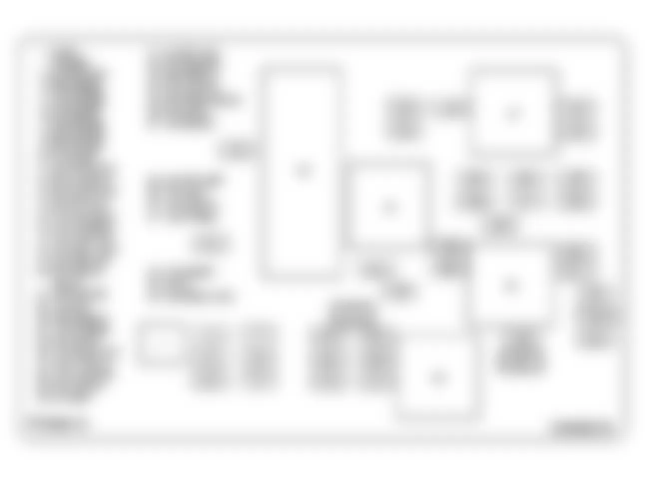 Buick Rendezvous CX 2005 - Component Locations -  Identifying Floor Console Fuse Block (Aztek)