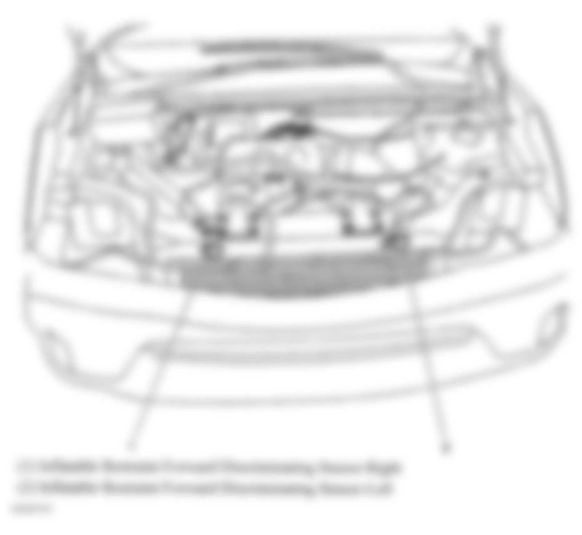 Buick Rendezvous CXL 2005 - Component Locations -  Front Of Engine Compartment