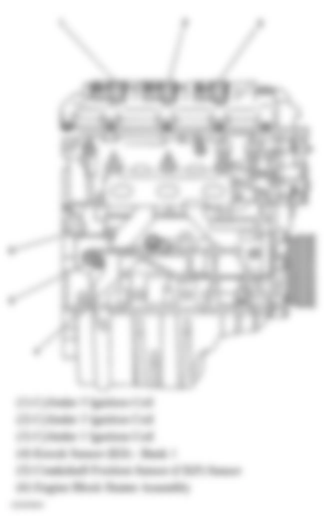 Buick Rendezvous Ultra 2005 - Component Locations -  Left Side Of Engine (3.6L)
