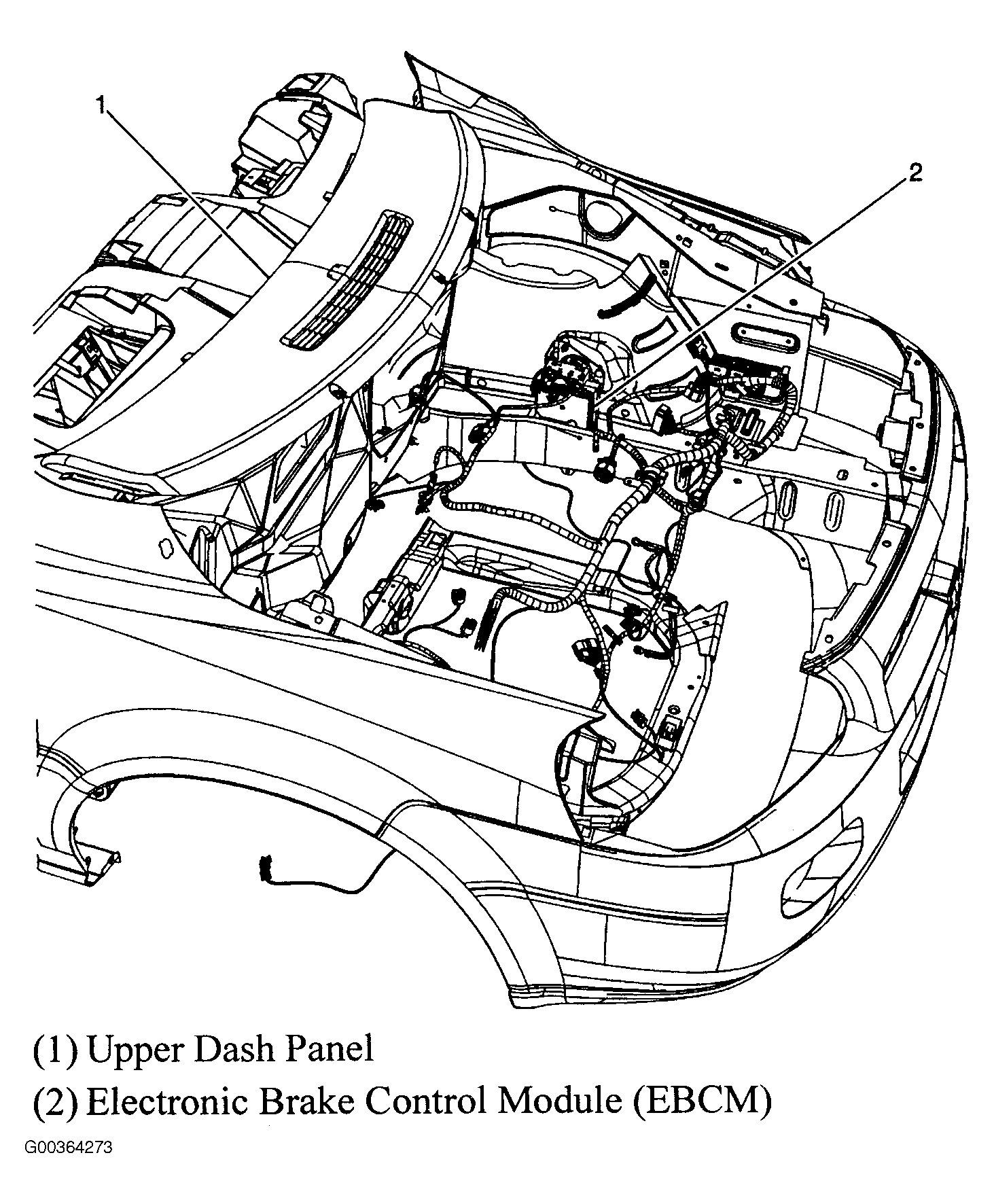 Buick Terraza CXL 2005 - Component Locations -  Engine Compartment
