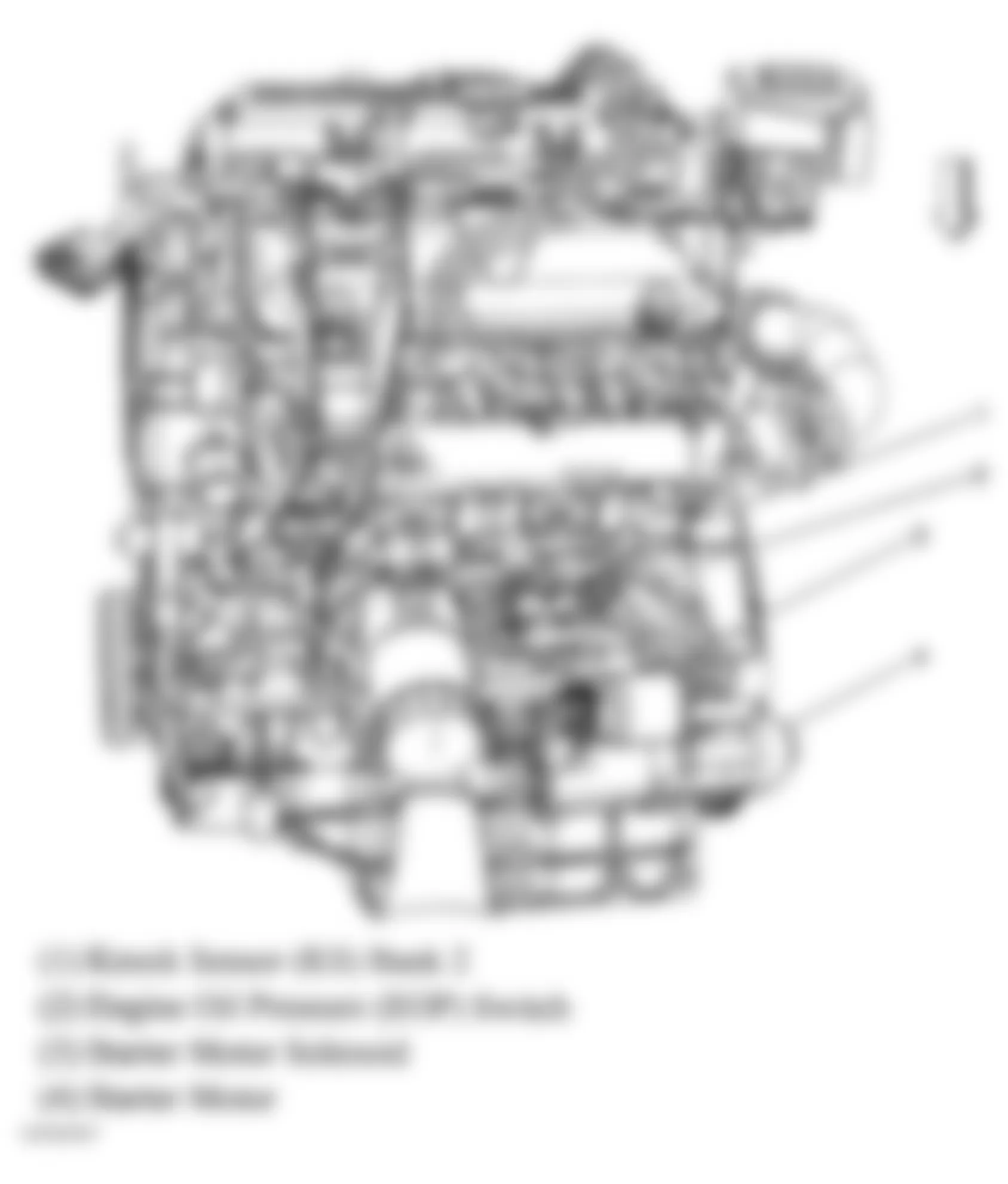 Buick Terraza CXL 2005 - Component Locations -  Left Side Of Engine