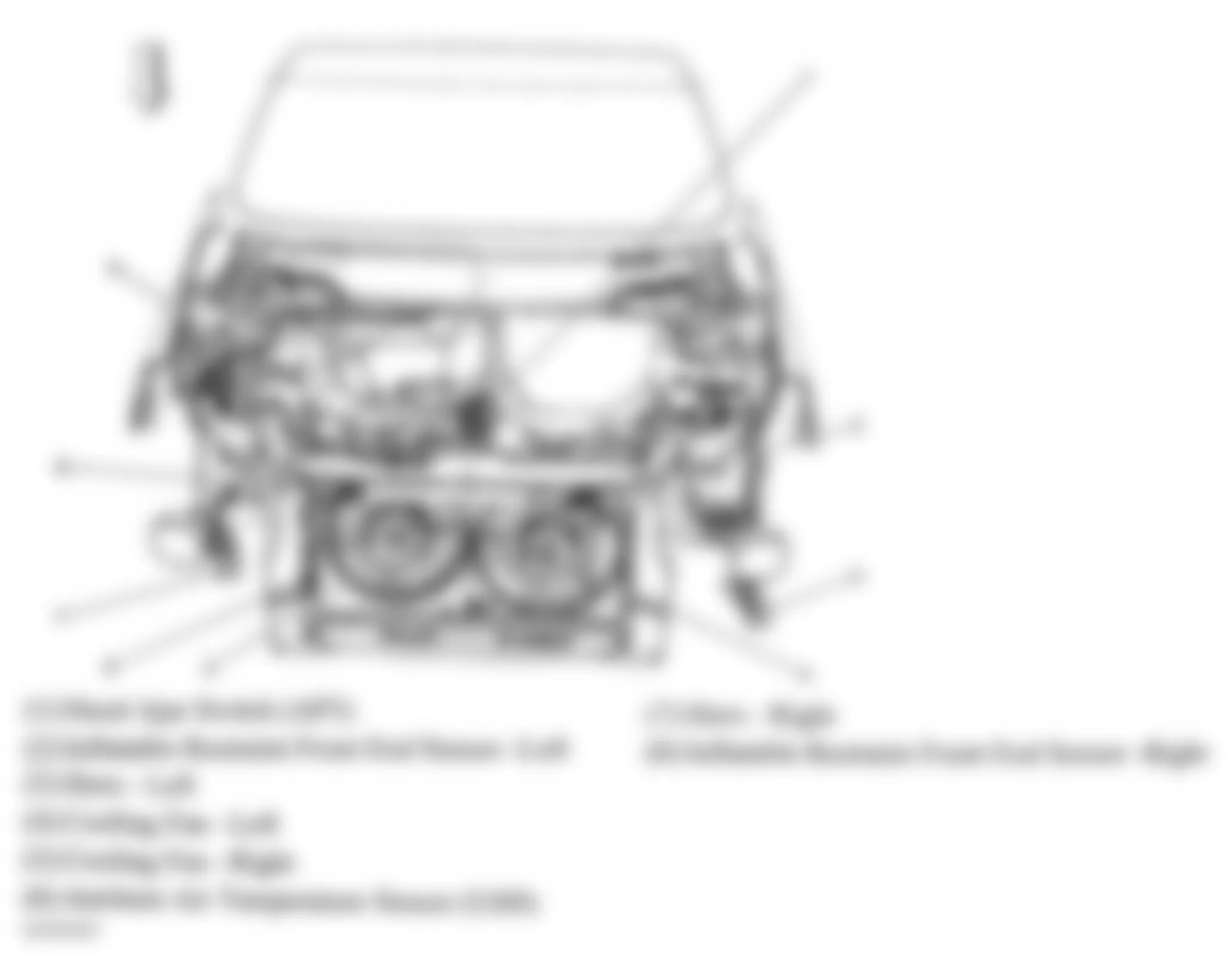 Buick Terraza CXL 2005 - Component Locations -  Cooling System Components