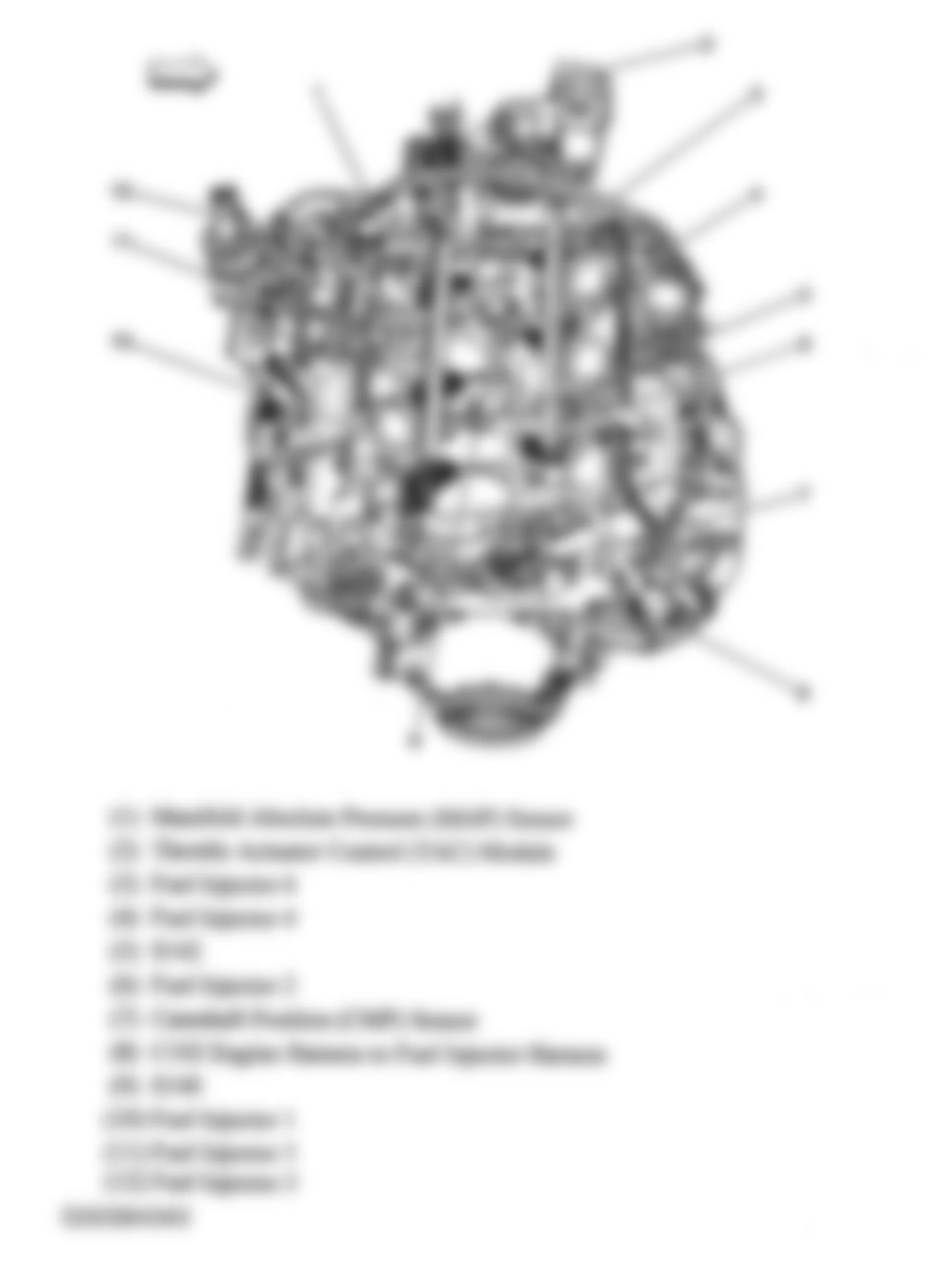 Buick Terraza CXL 2005 - Component Locations -  Engine Assembly