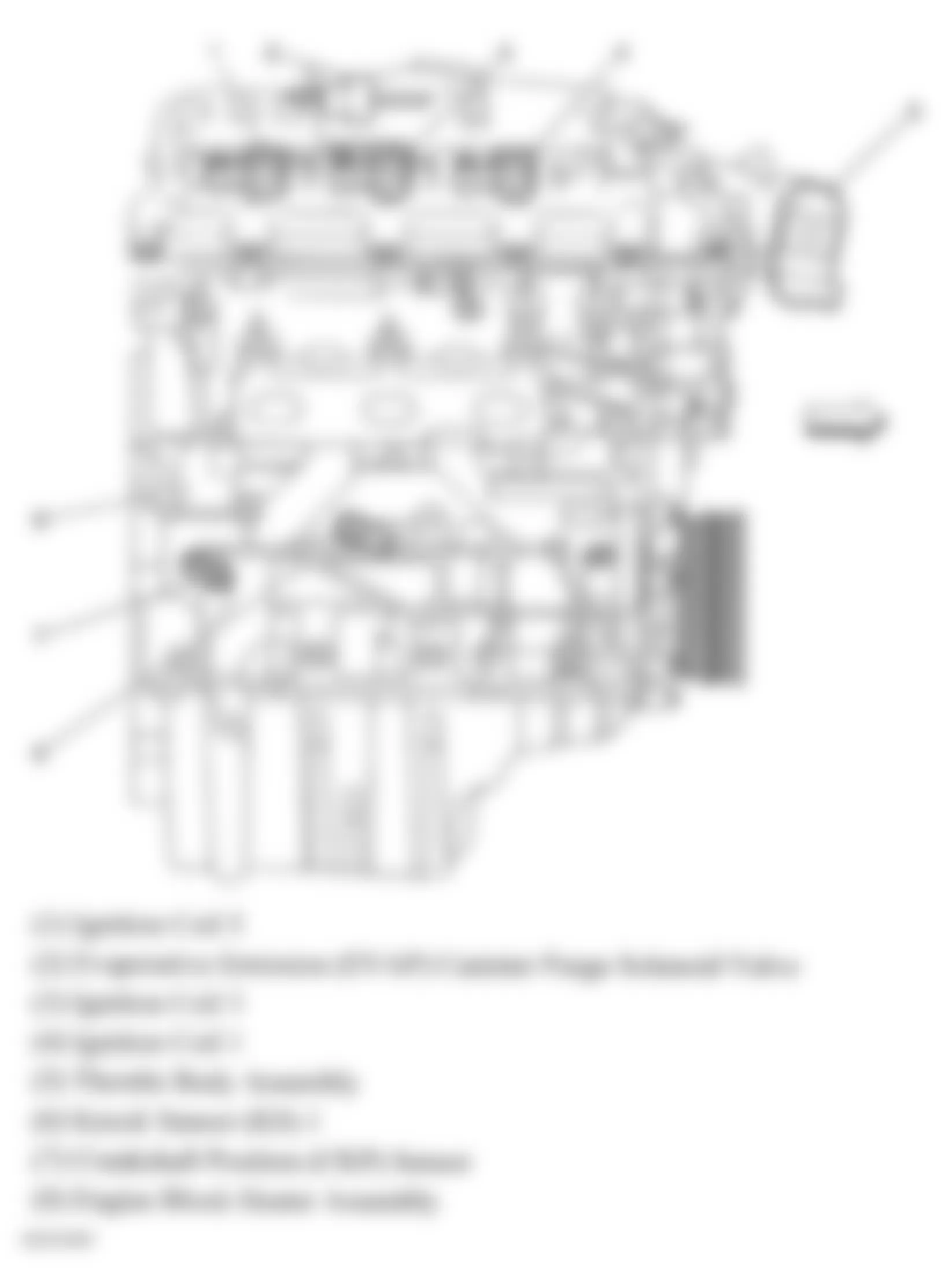 Buick Allure CX 2006 - Component Locations -  Engine Controls Components (3.6L)