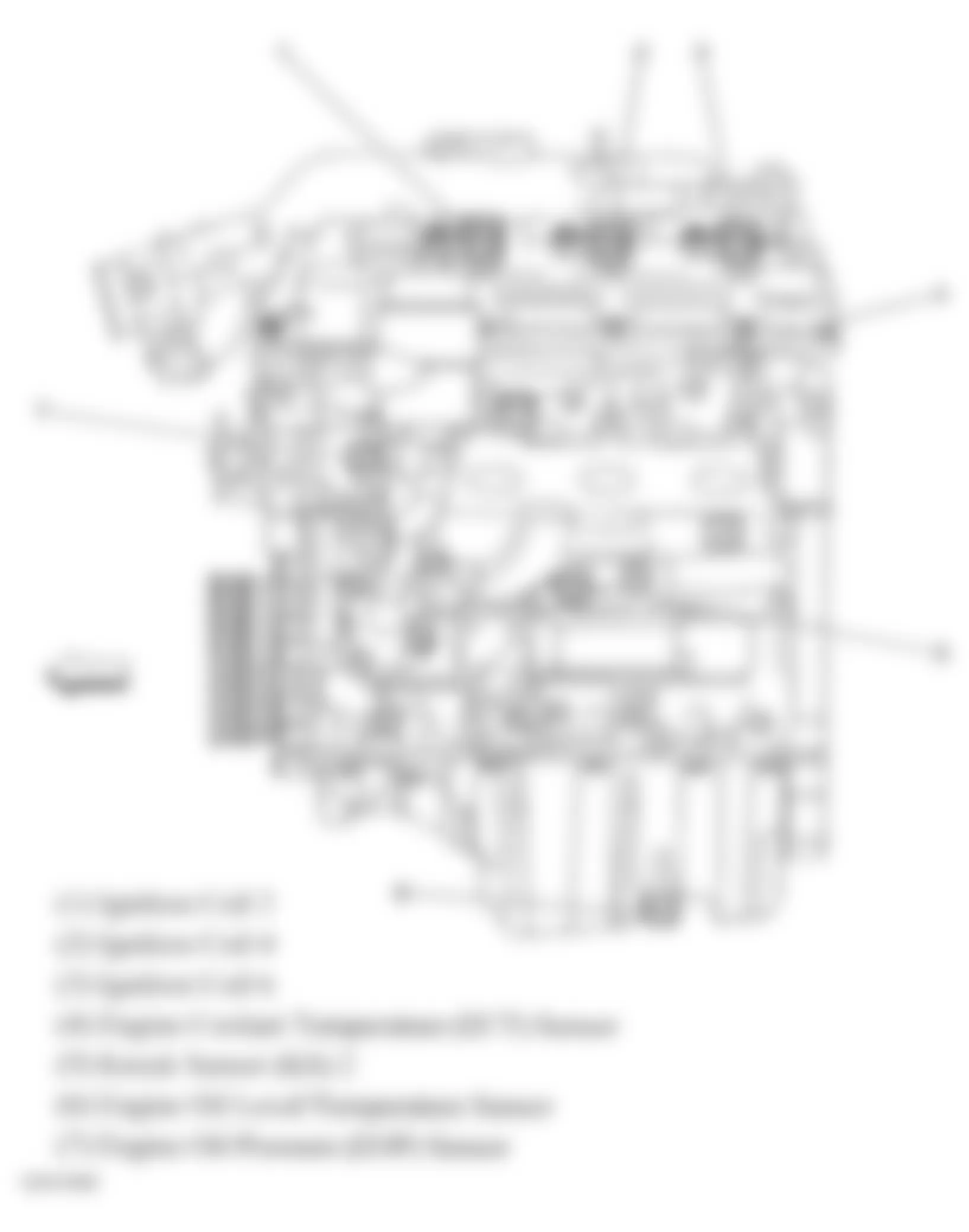 Buick Allure CXL 2006 - Component Locations -  Engine Controls Components (3.6L)