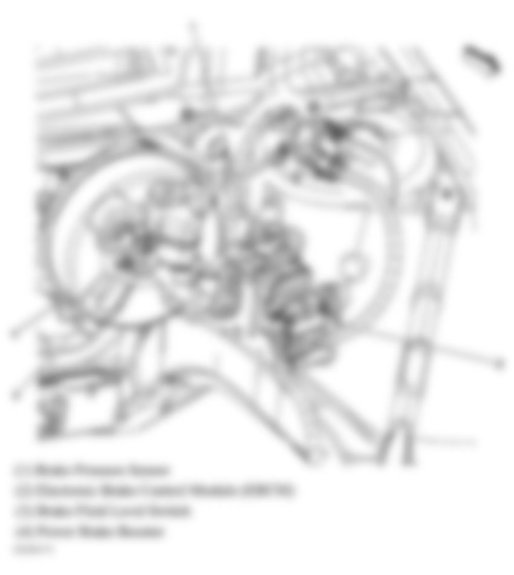 Buick LaCrosse CXL 2006 - Component Locations -  Left Rear Of Engine Compartment