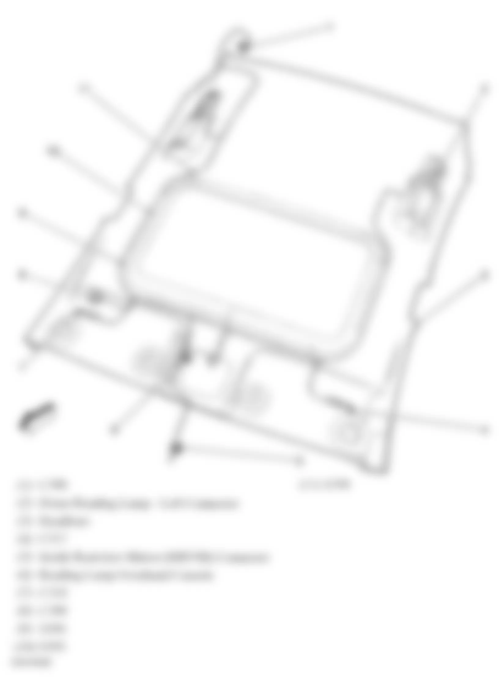 Buick LaCrosse CXL 2006 - Component Locations -  Headliner Assembly