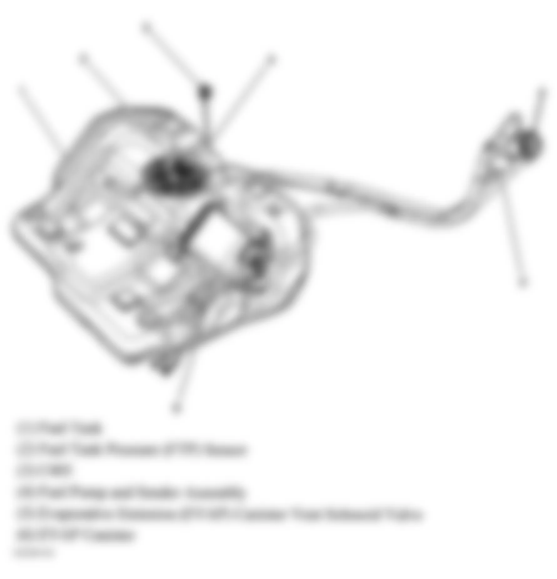 Buick LaCrosse CXS 2006 - Component Locations - Fuel Tank