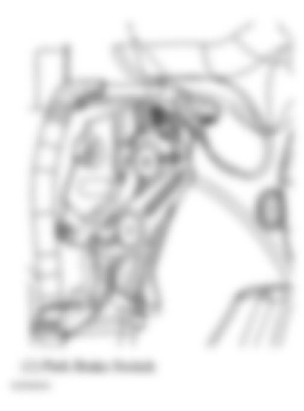 Buick LaCrosse CXS 2006 - Component Locations - Park Brake Switch