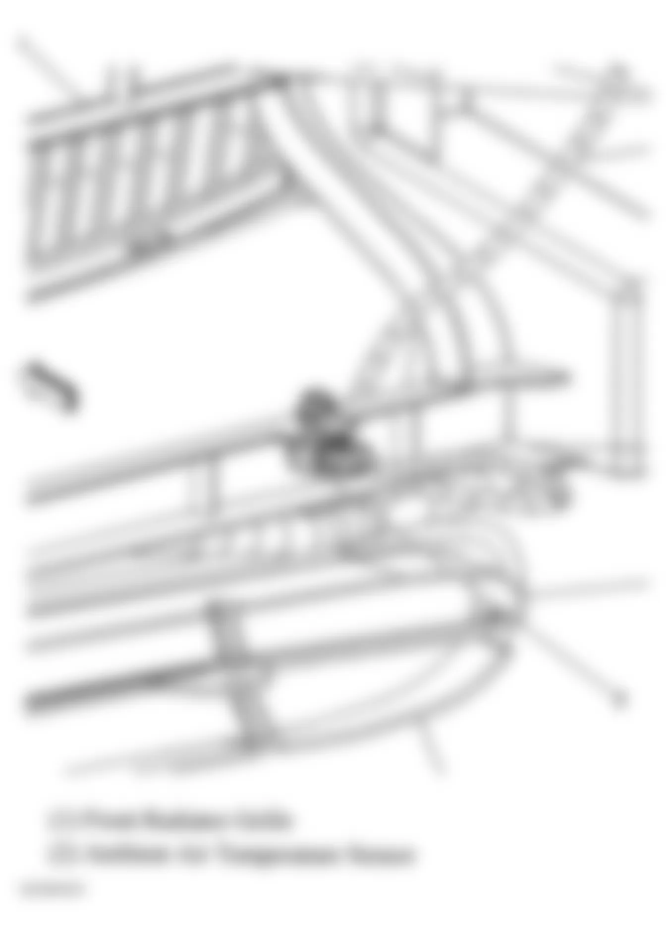 Buick LaCrosse CXS 2006 - Component Locations - Front Radiator Grille